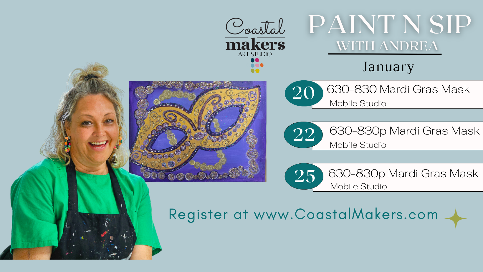 Paint n Sip with Andrea — Coastal Makers, LLC