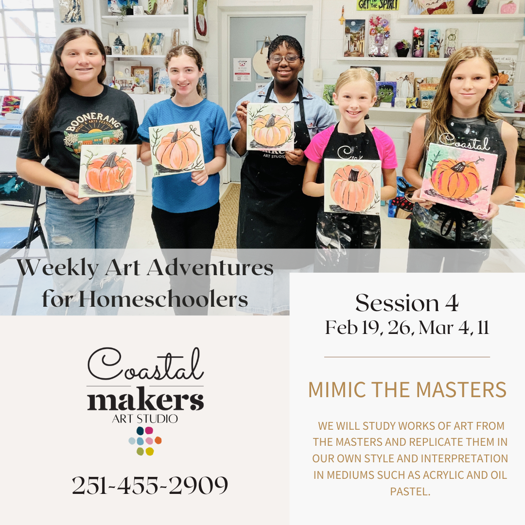 Weekly Art Adventures for Homeschoolers