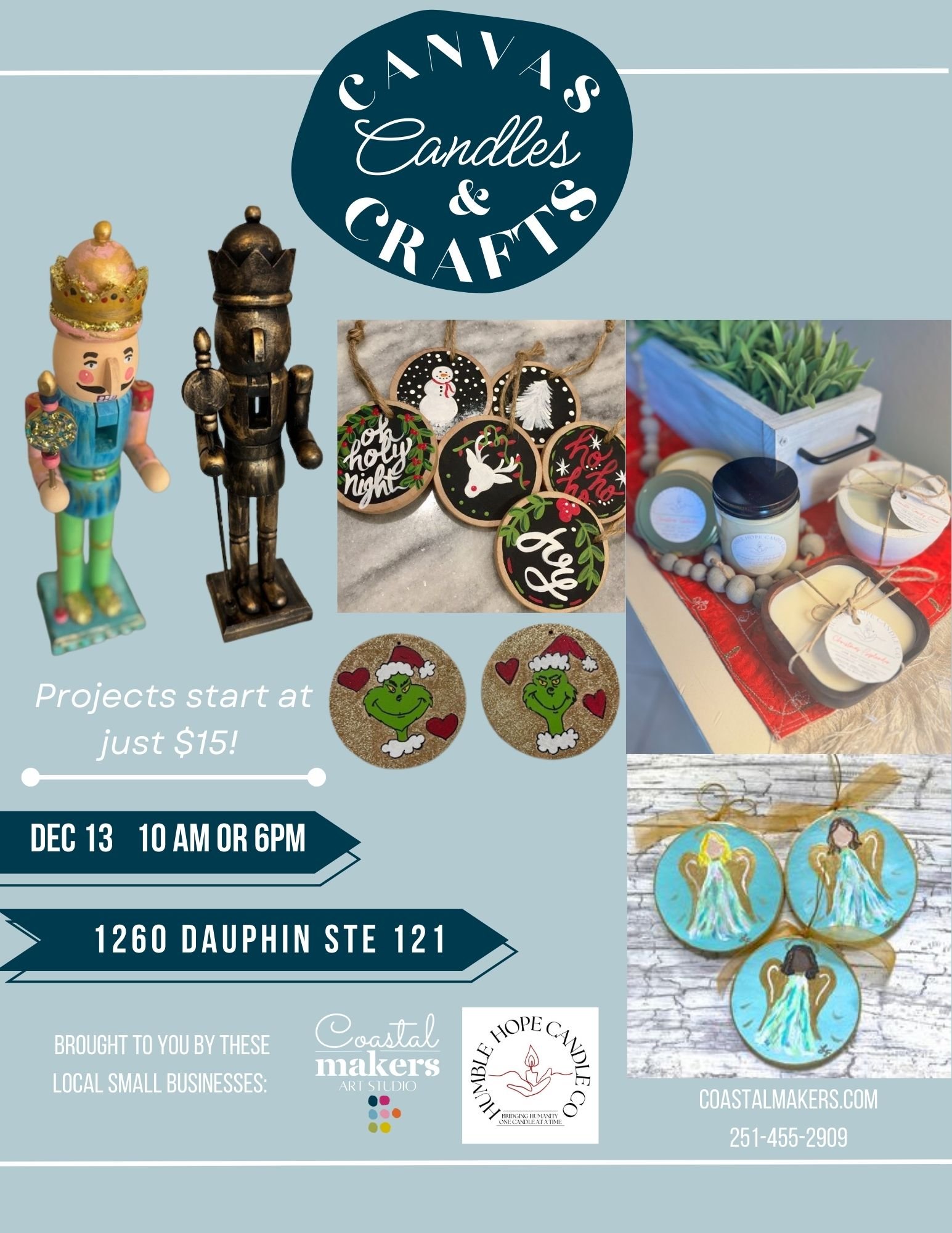 Canvas, Candles & Crafts
