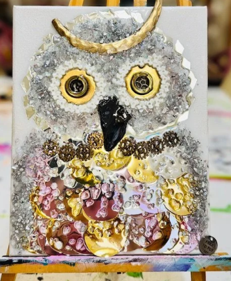 Crushed Glass & Resin