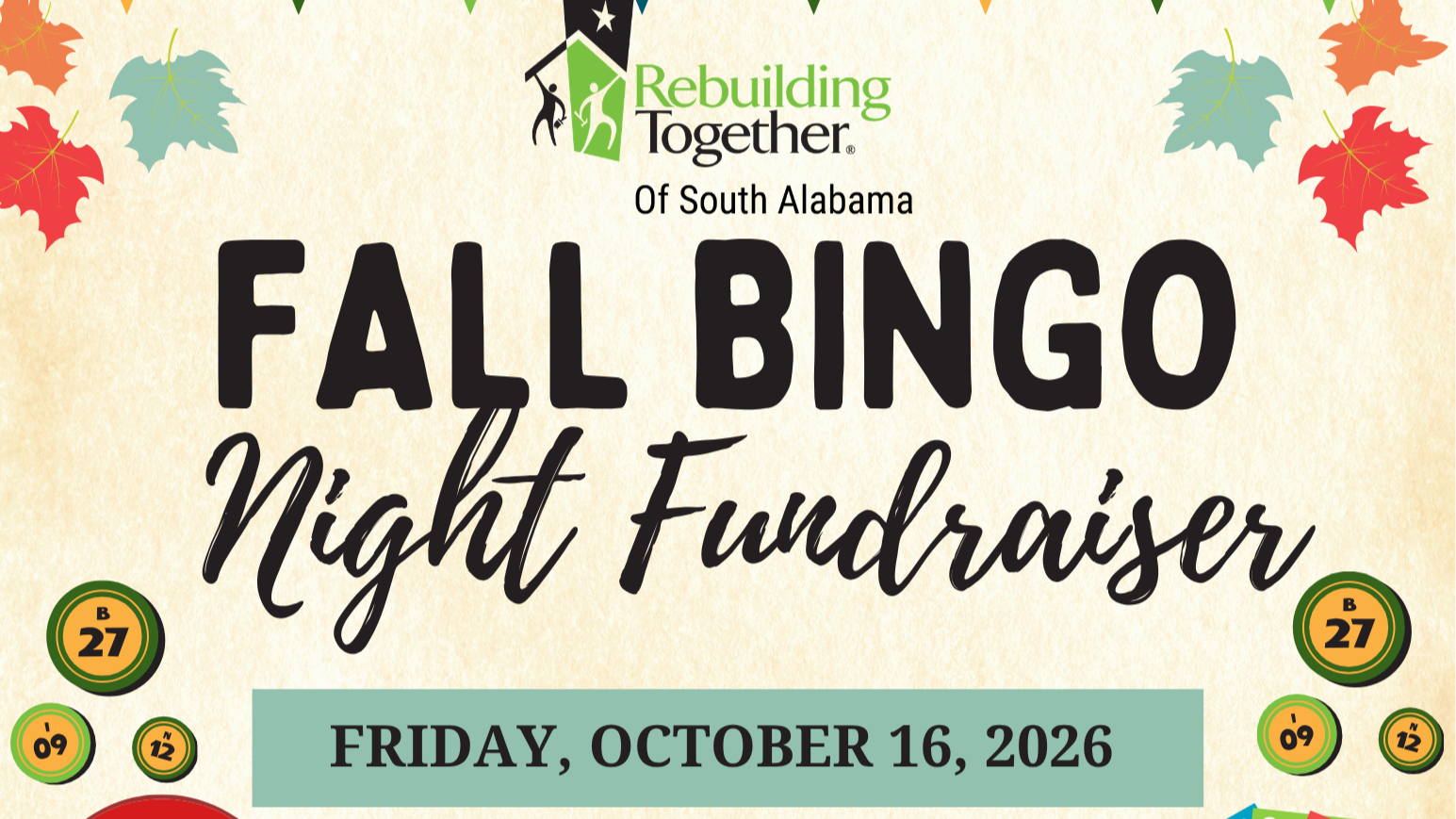 Fall Bingo Night Fundraiser