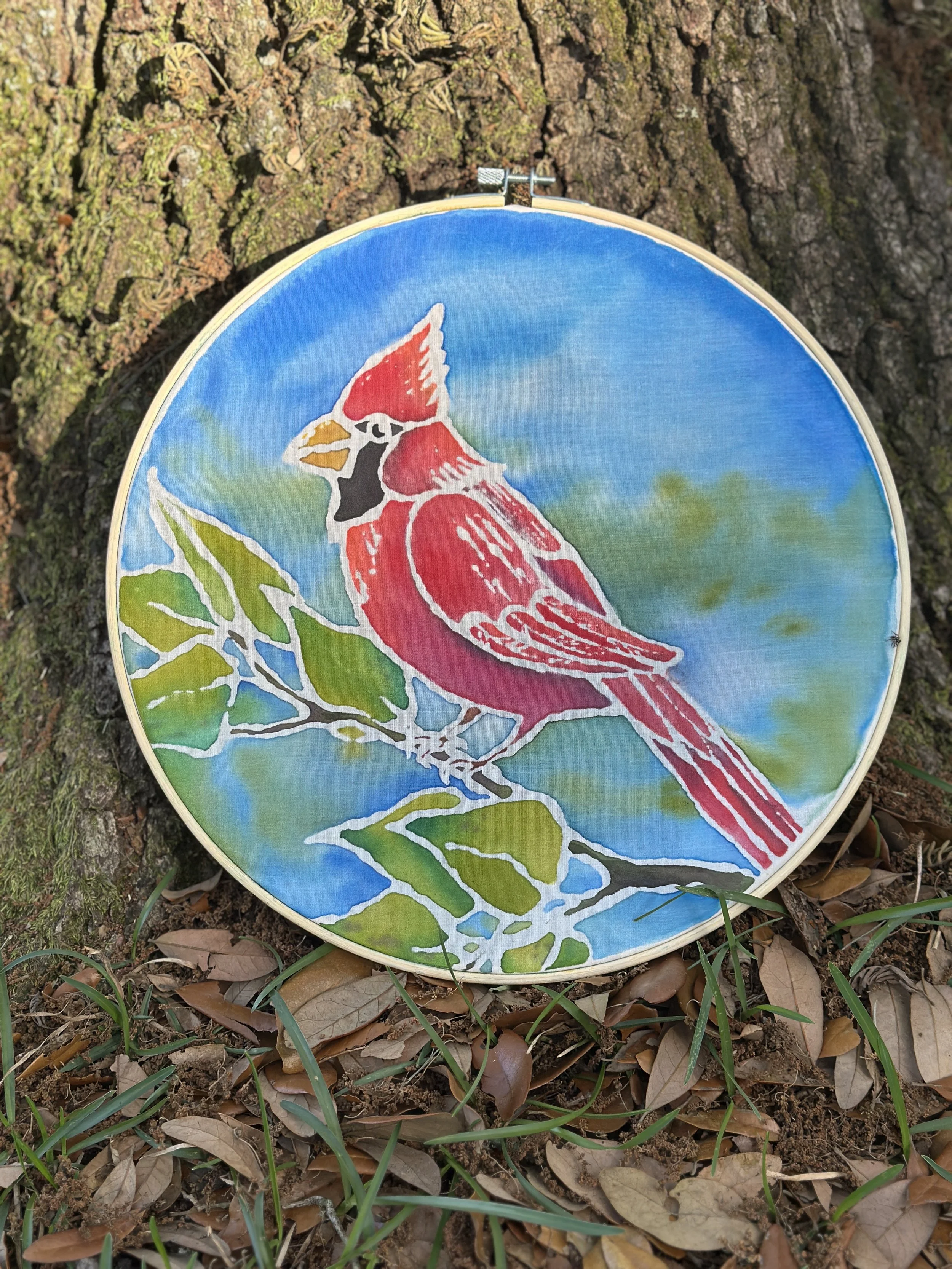 Christmas Wreath: A Cold Batik Workshop
