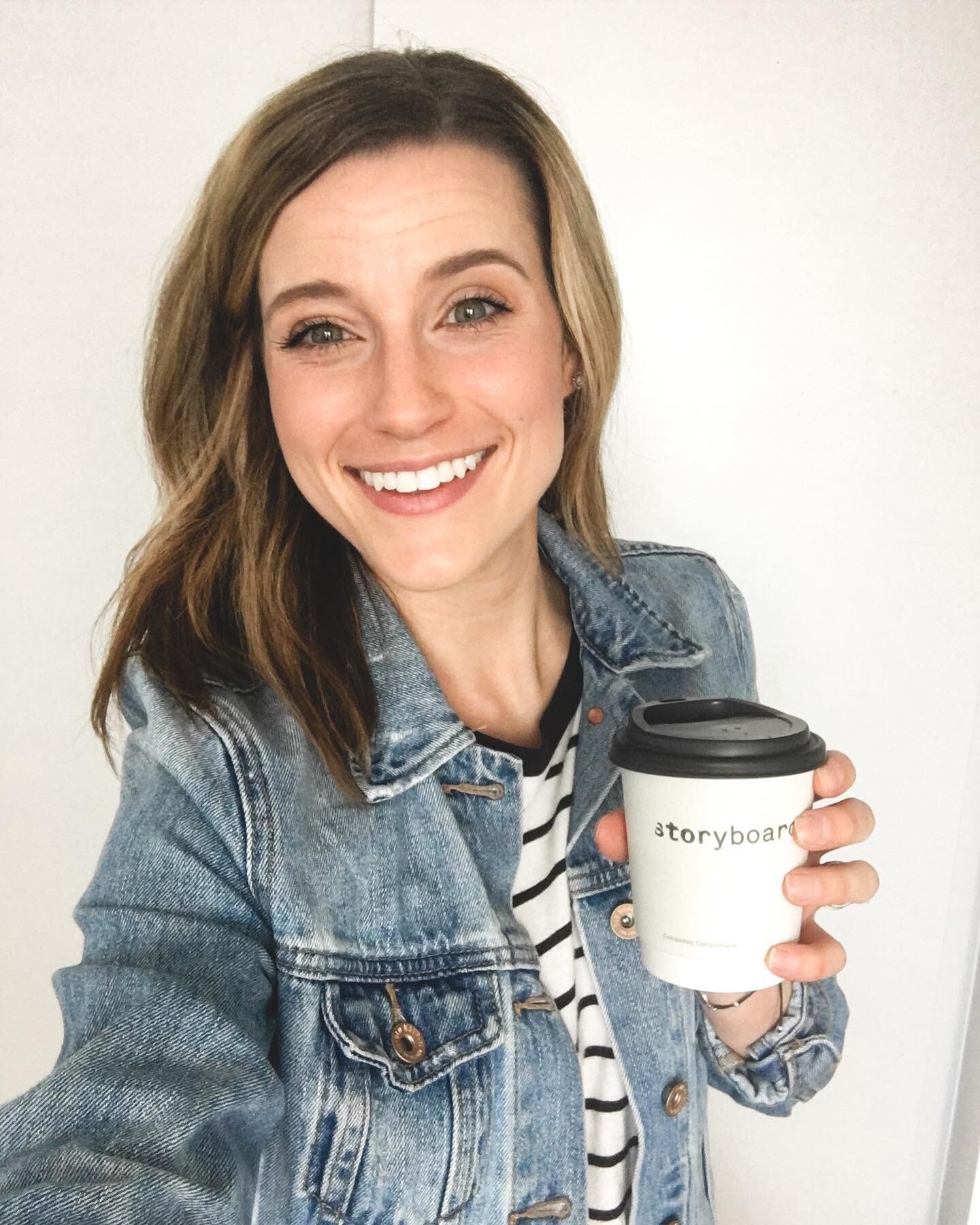 &gt;&gt; Did I put on real clothes and do my makeup just to go to the grocery store + get takeaway coffee? YES, yes I did 😂 QUESTION! I know some of you asked me to show the products I use for my simple 5 minute work from home face. My brain wasn&rs