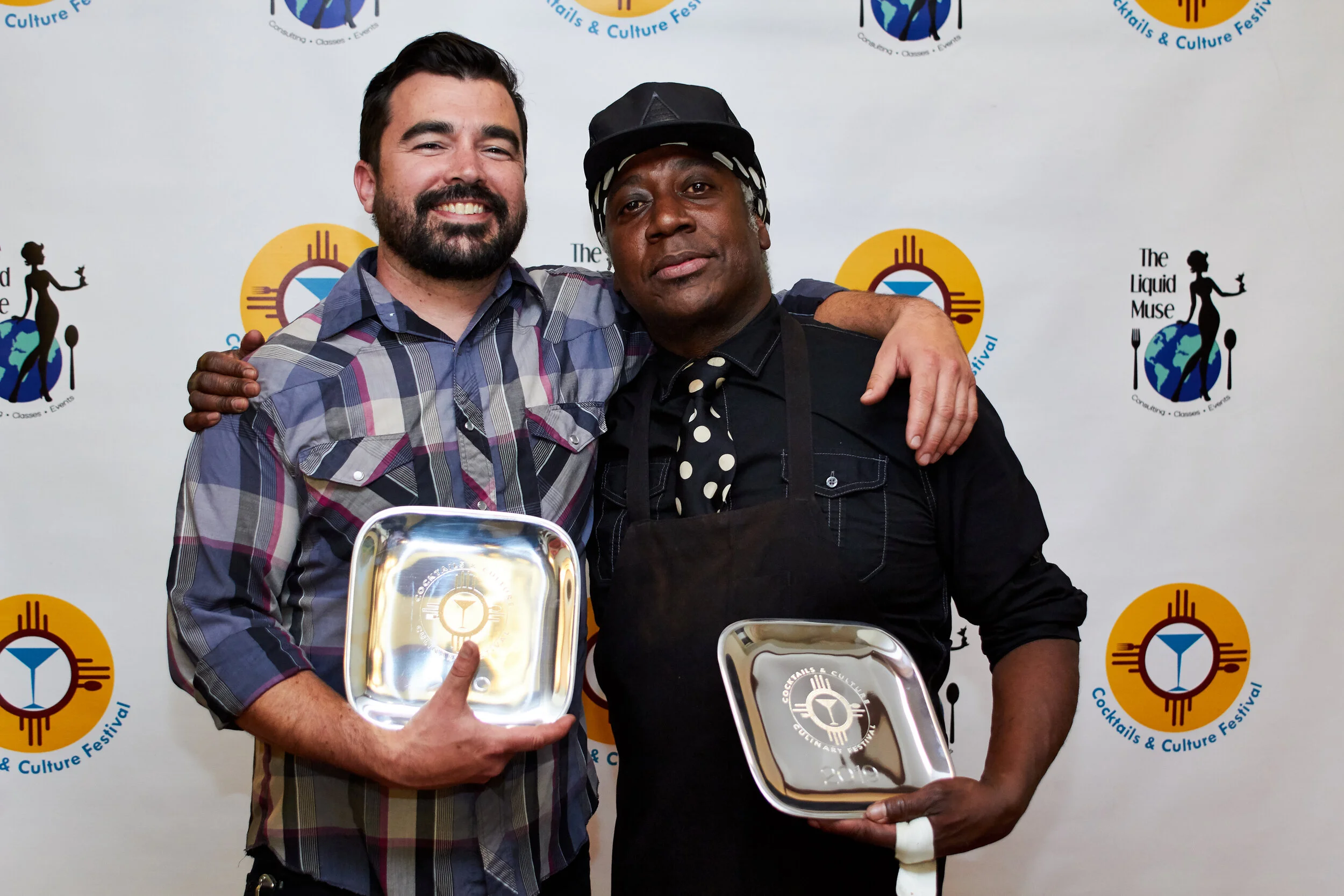 Oni’s co-owner/ Chef David Gaspar De Alba with Shaker Micheal Sebree.