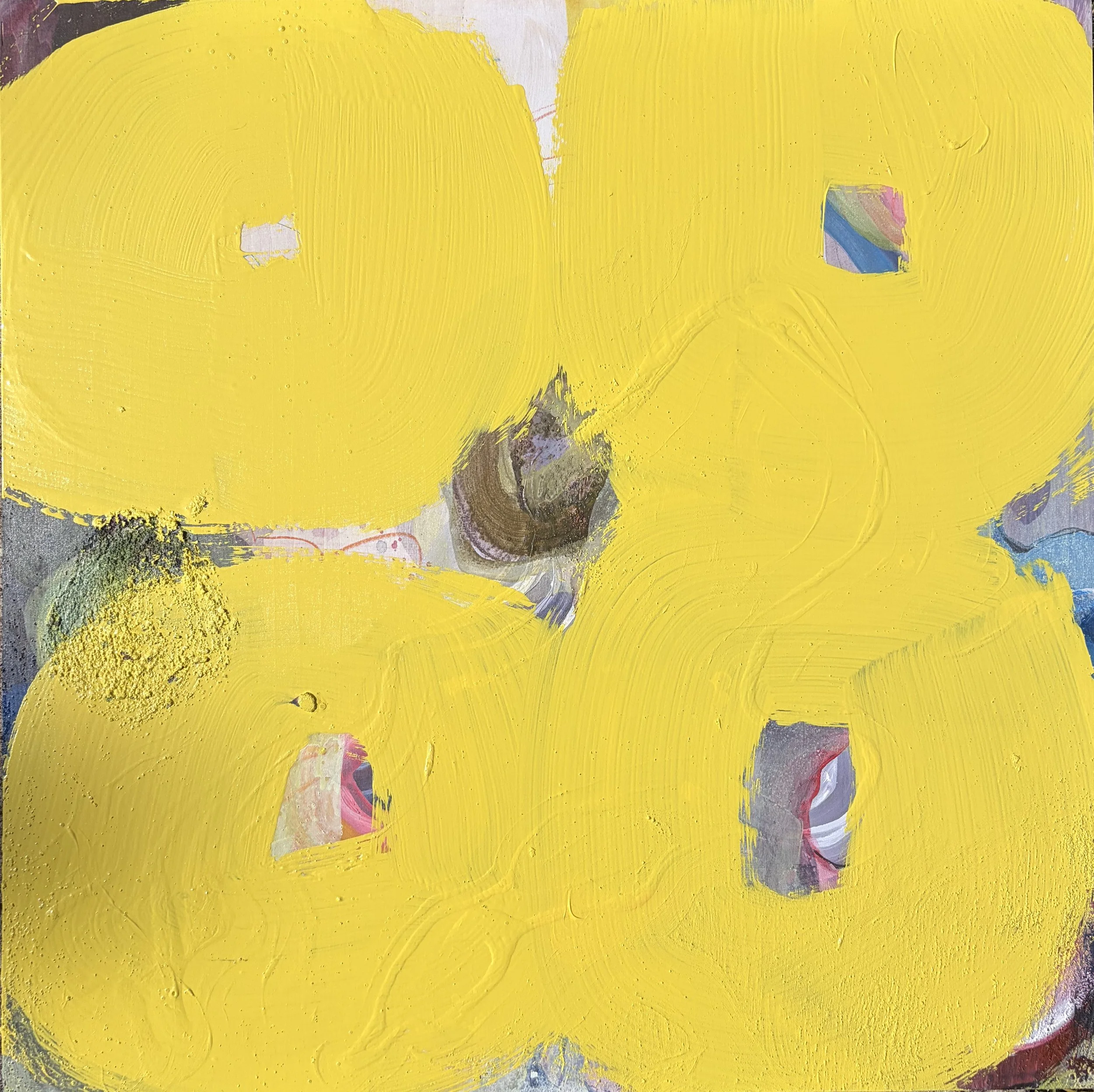  Chonky, 2026, House paint on wood 18"x18" 