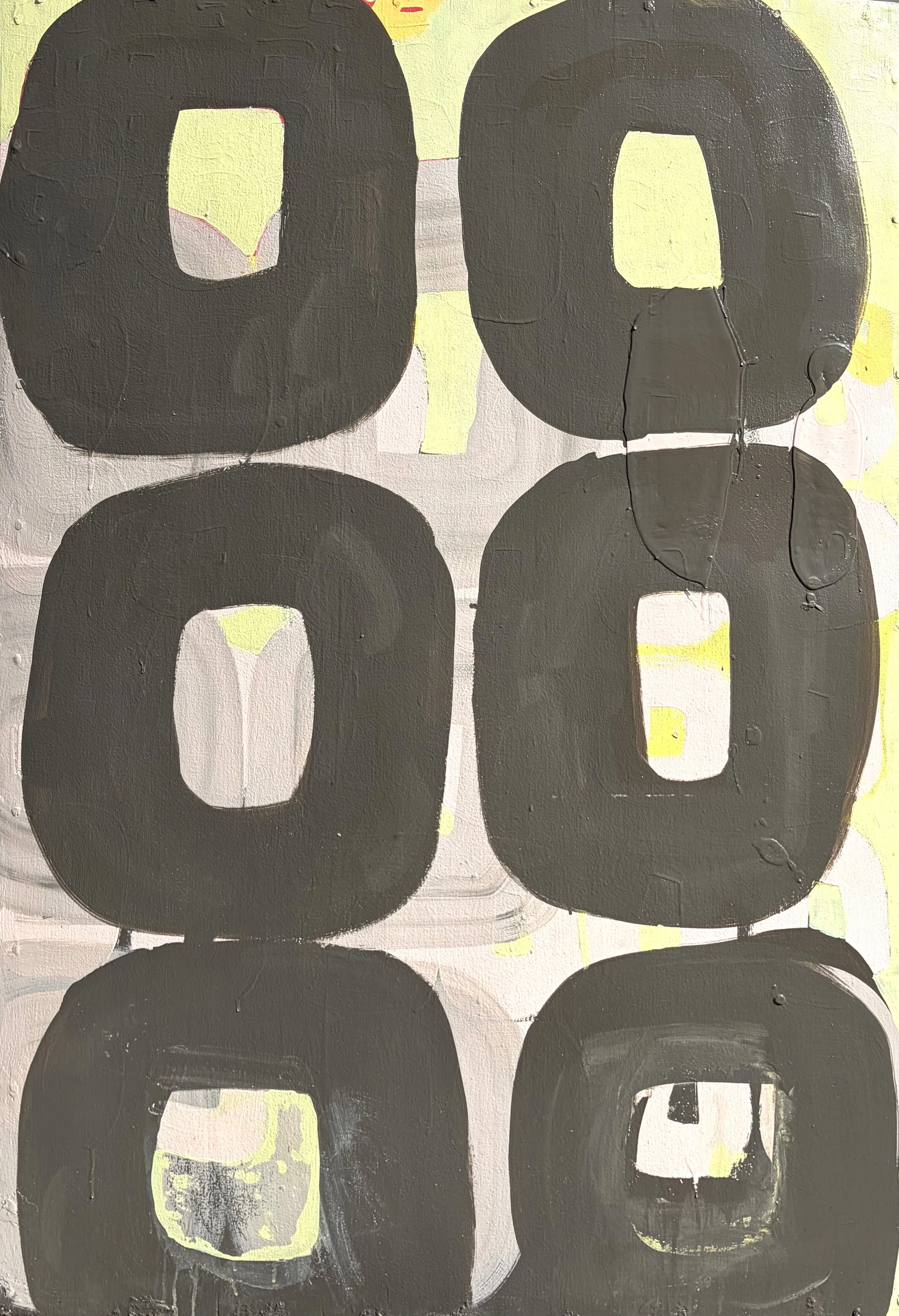  Six Pack, 2025 house paint on composite wood 42"x60" 