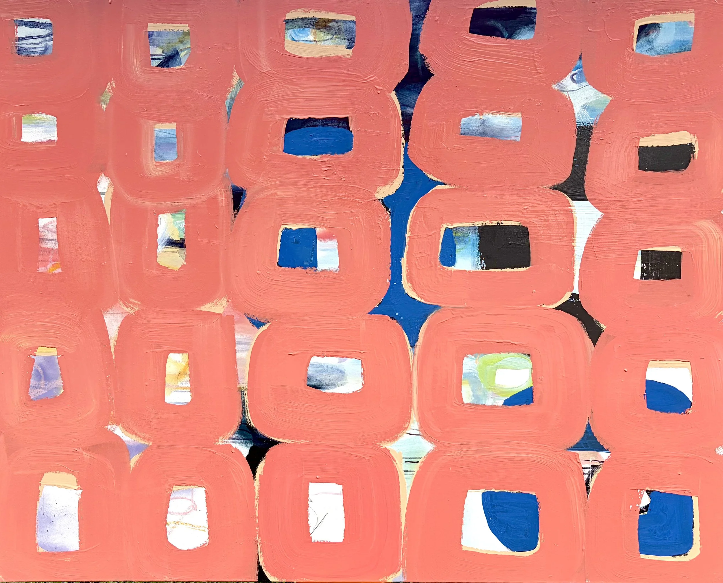  Vero Beach, 2026, House Paint on Canvas, 48"x60" 