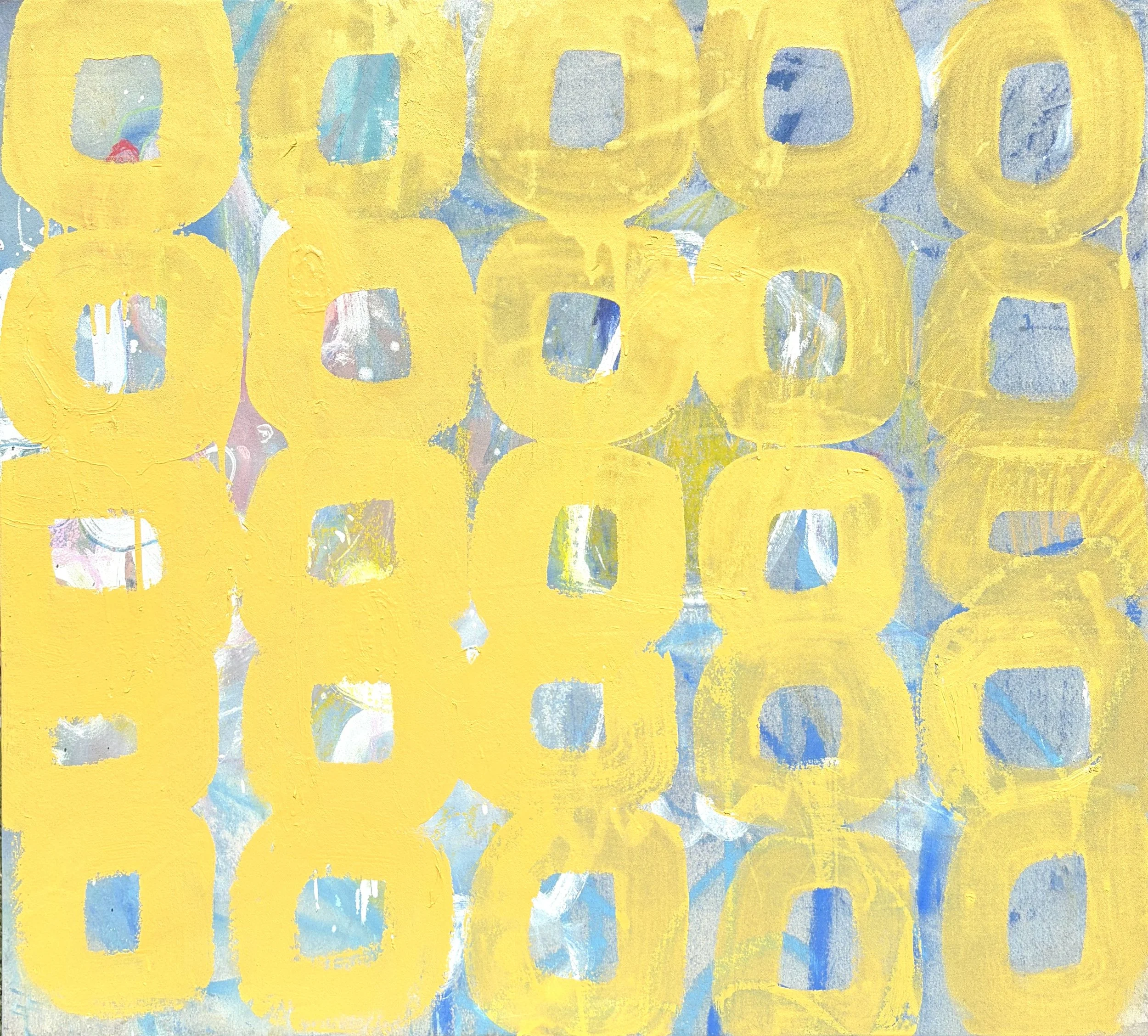  Shaka, Acrylic, oil and Housepaint on Canvas, 42" x 38" 
