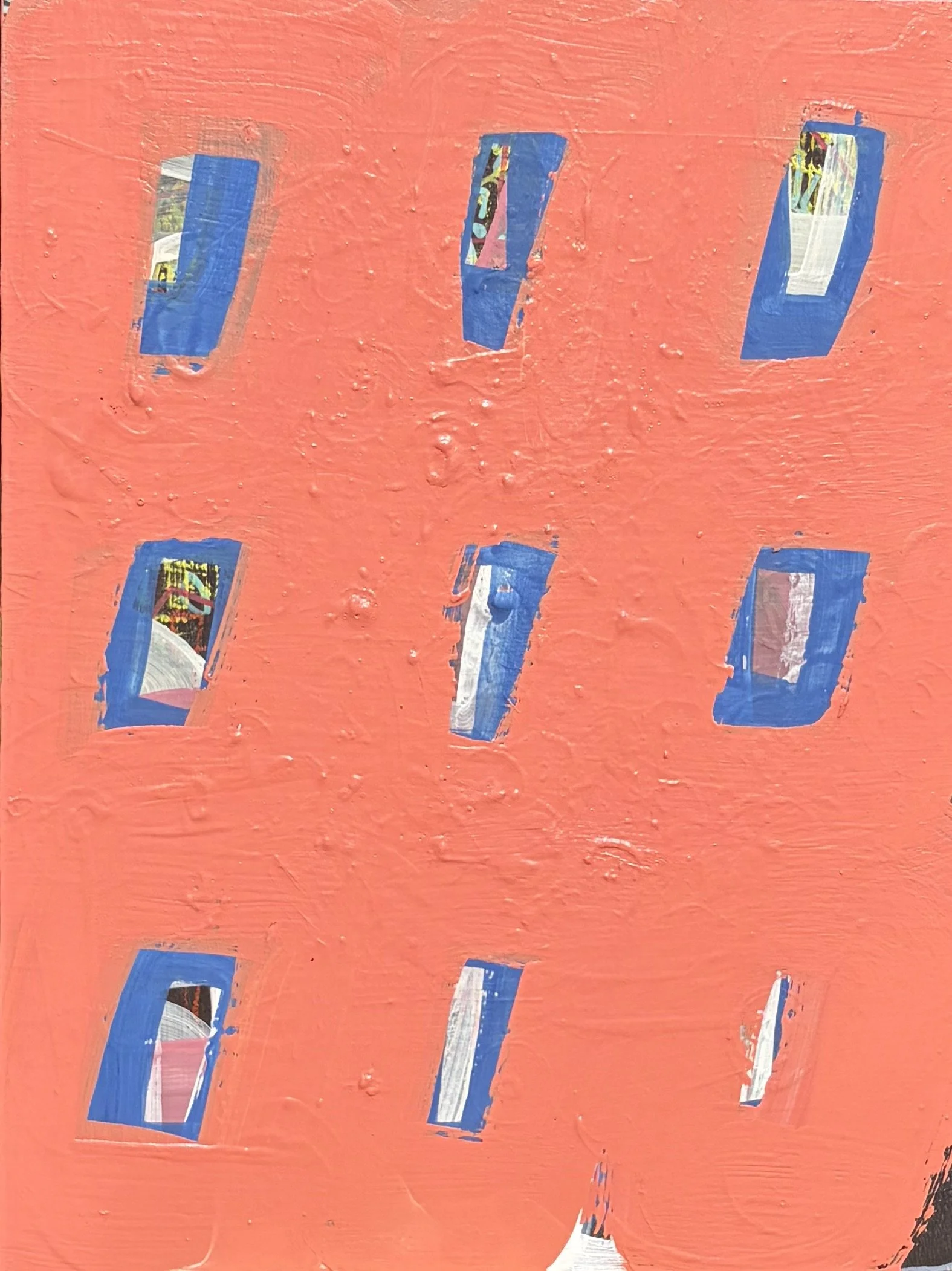  Wallys, 2026 acrylic and housepaint on board 12"x16" 