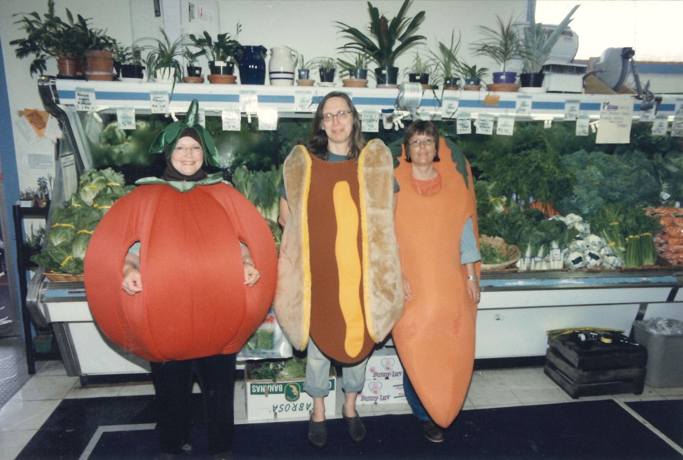 Bloomingfoods East Staff in Food Costumes at