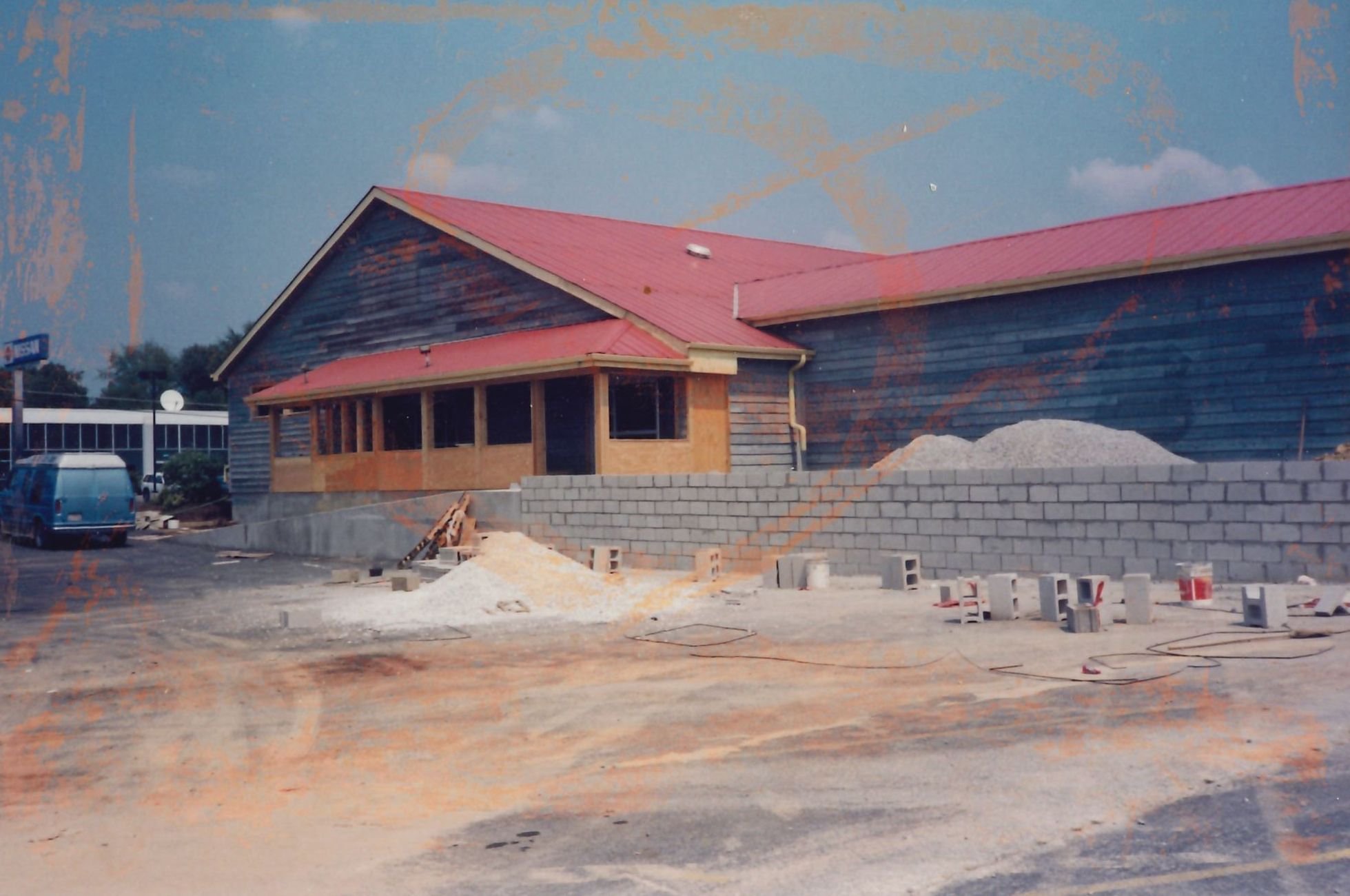 Construction on the Front of the Bloomingfoods East Store