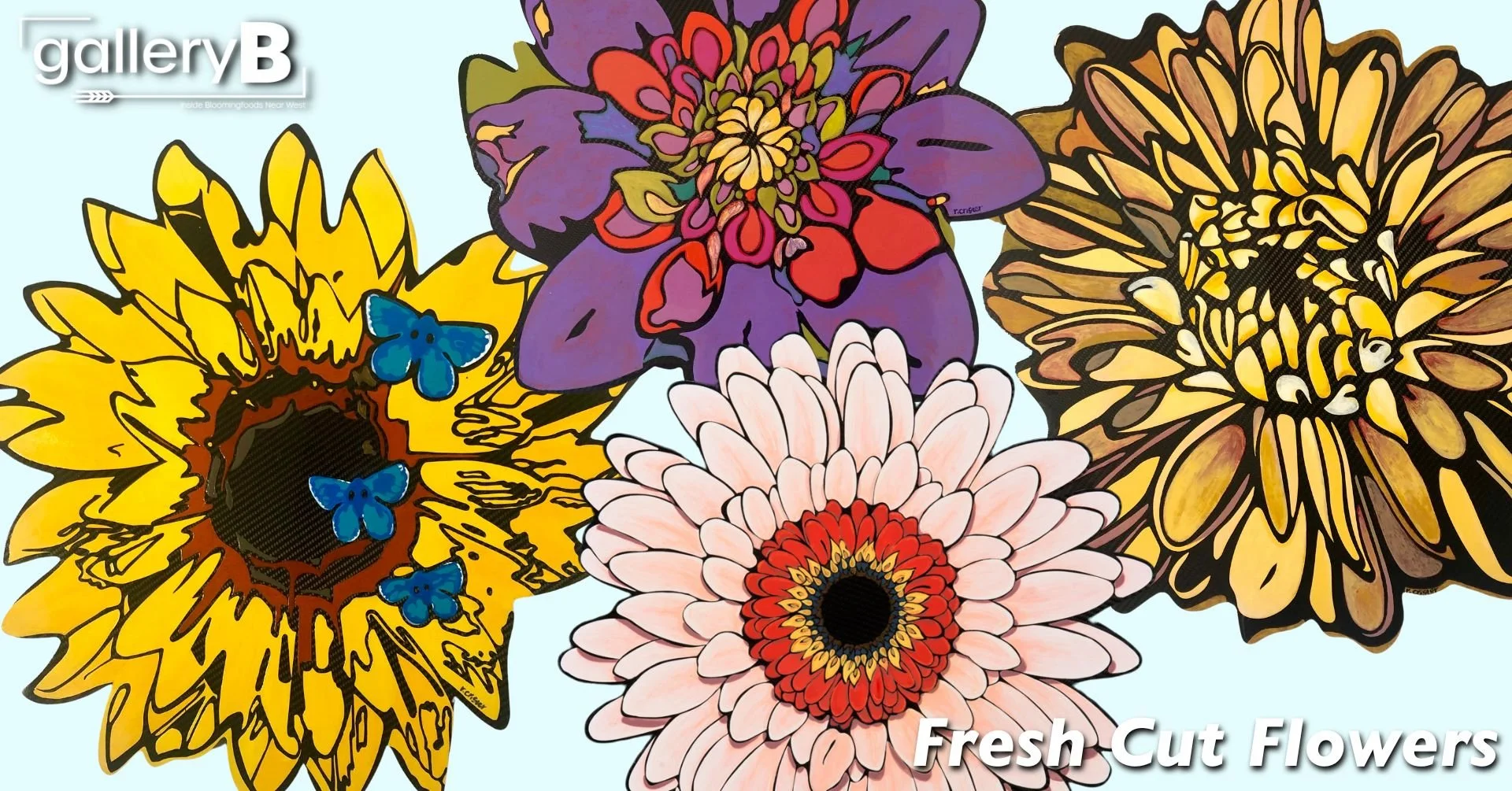 Gallery Walk - Fresh Cut Flowers by Rene Crigler