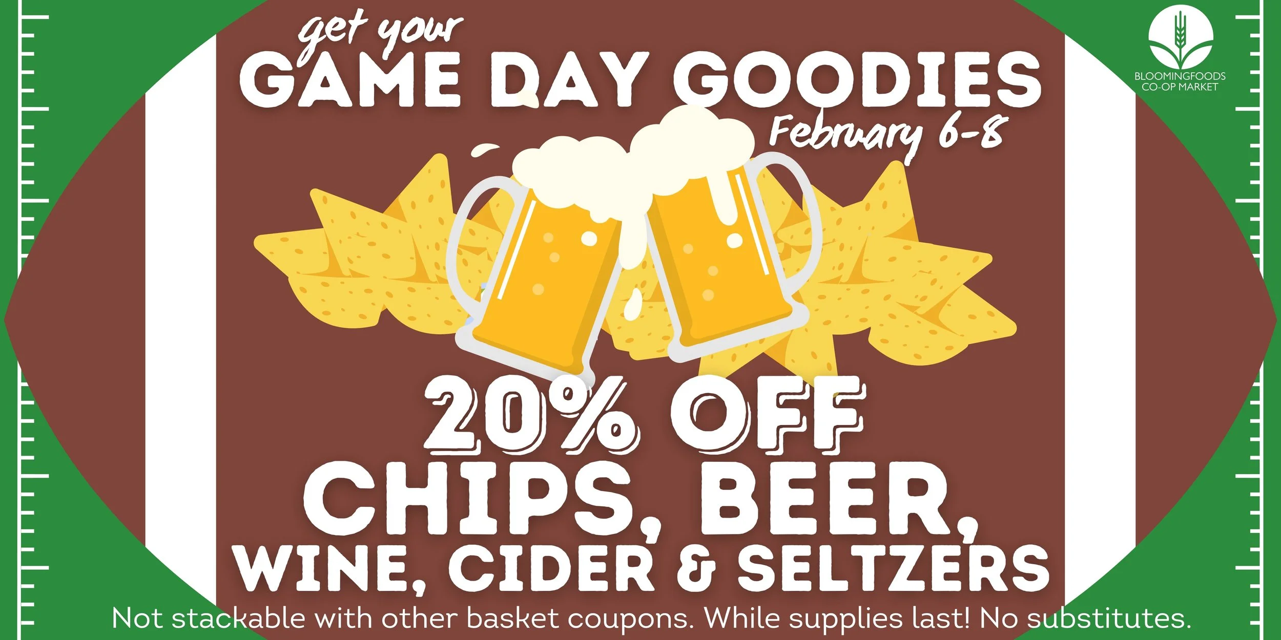 20% OFF Game Day Goodies!