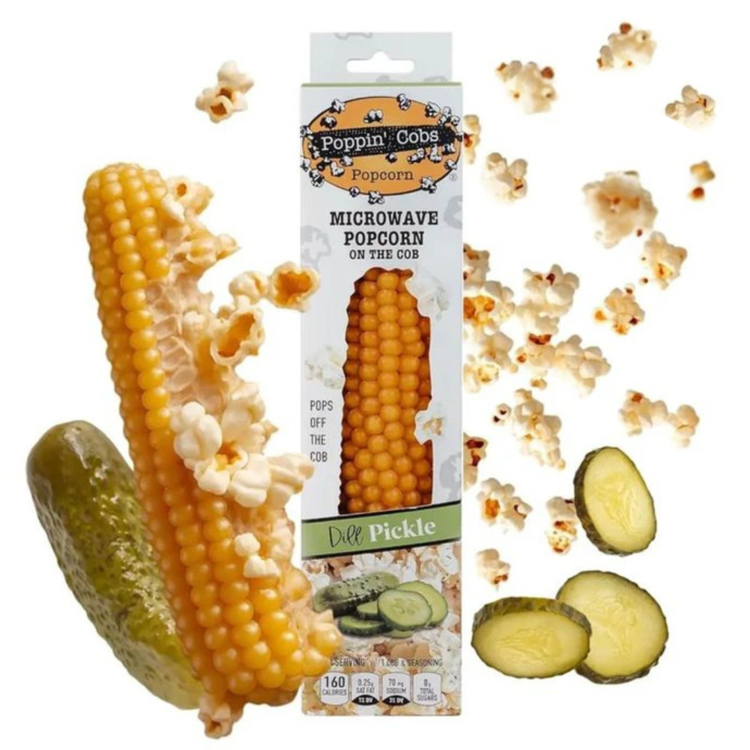 Poppin' Cobs Popcorn Dill Pickle Microwave Popcorn