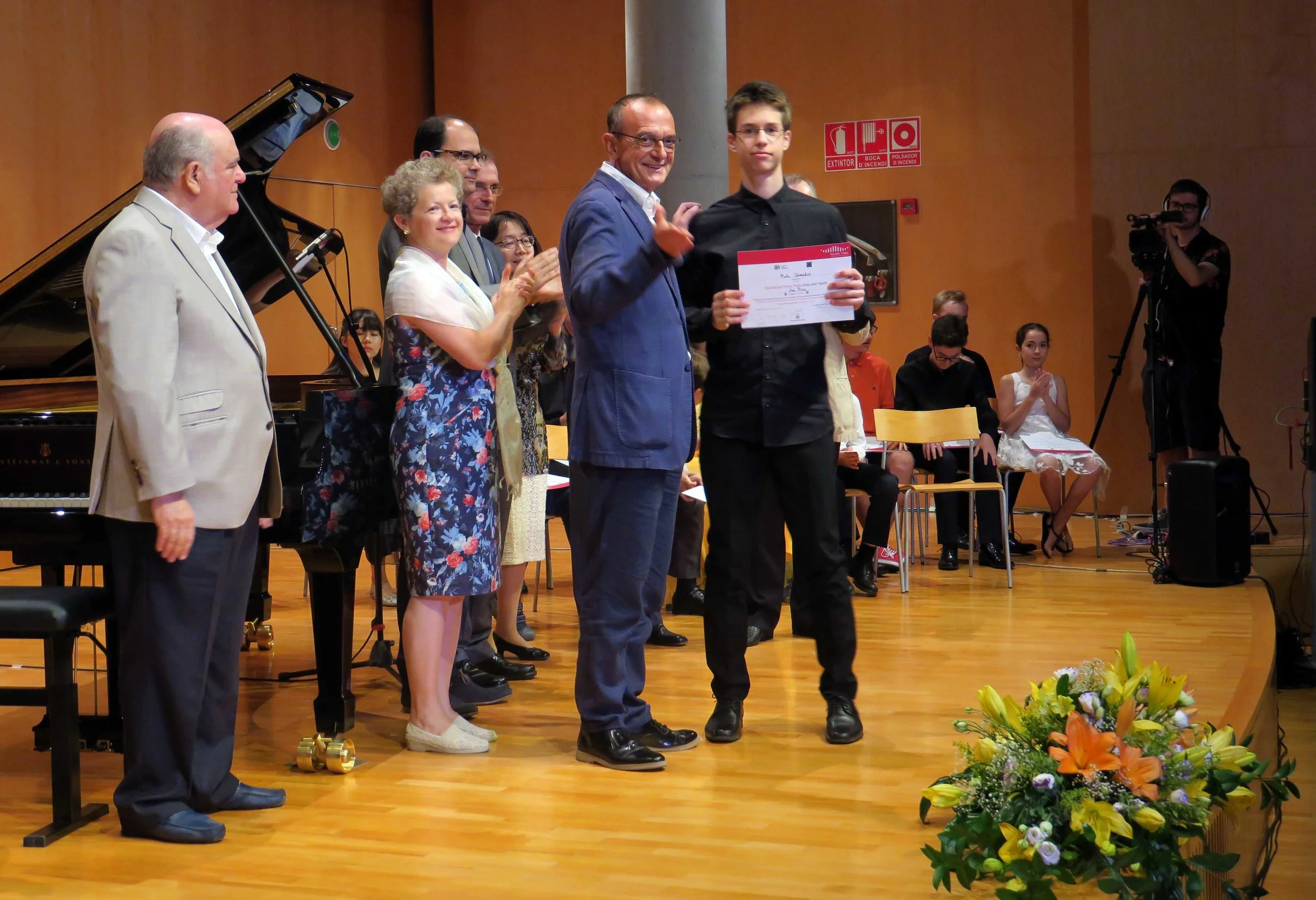 Second prize winner of the 2nd Ricard Viñes Piano Kids and Youth competition in Spain