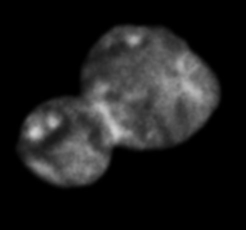 Animation showing the rotation of Ultima Thule that was composed from two images taken from the NASA New Horizon spacecraft. Credit: NASA/JHUAPL/SwRI
