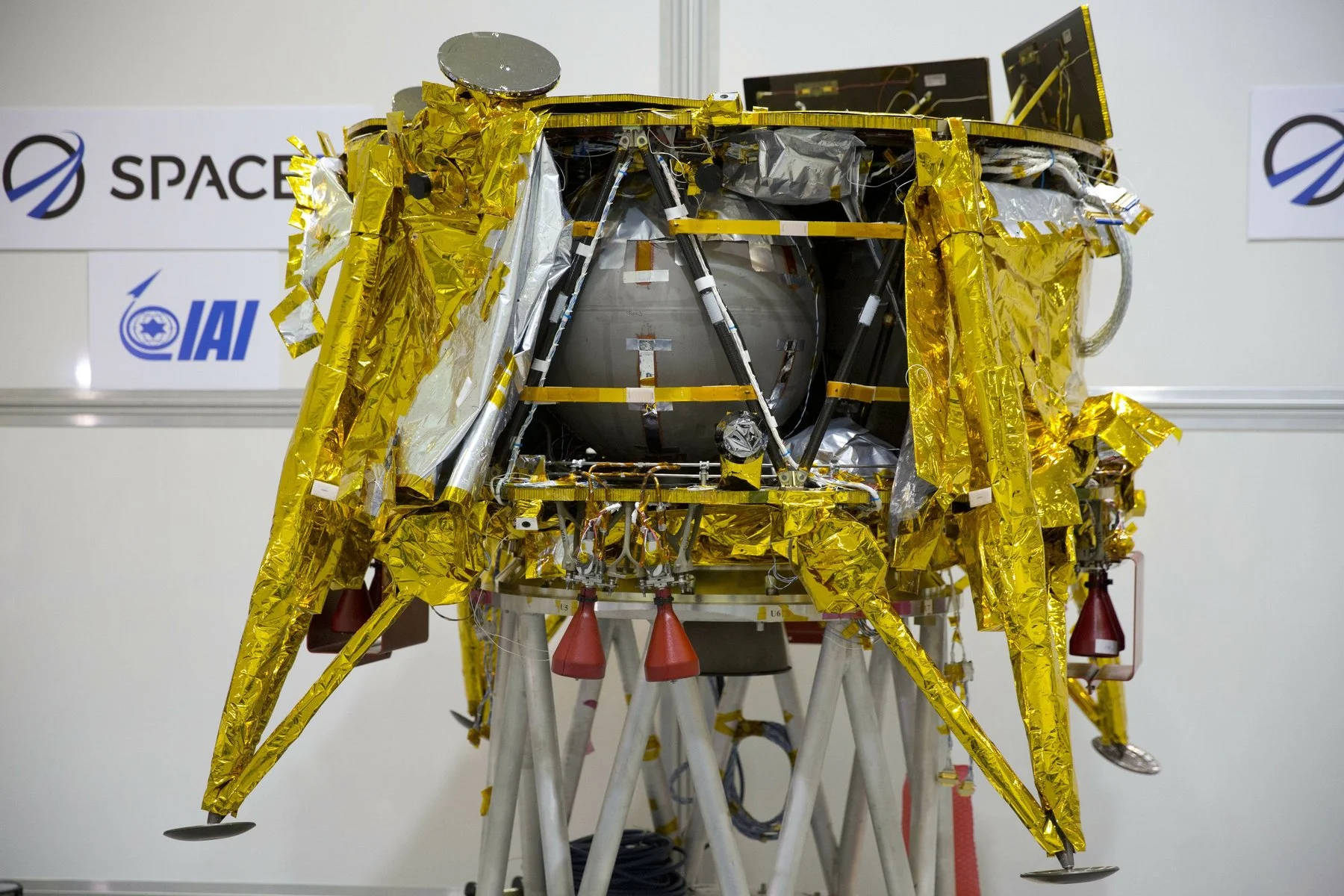 The SpaceIL Beresheet Lunar lander is privately funded and represents the first time a non-government has attempted to landed on the Moon. Credit: ISI