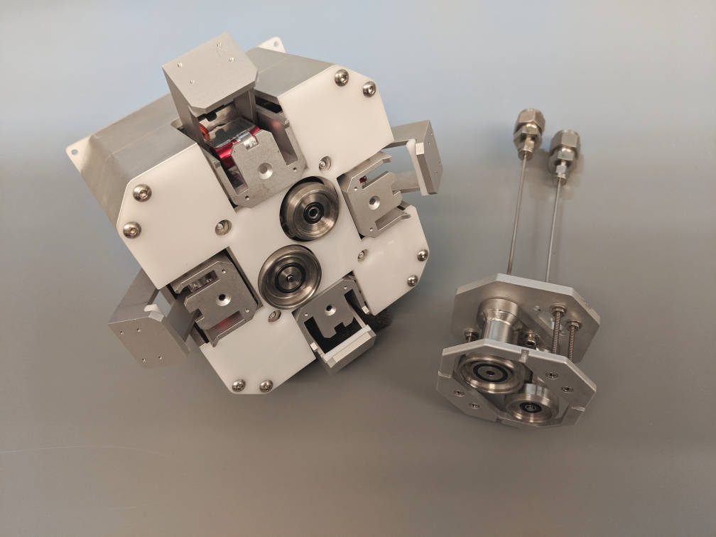 Orbit Fab’s Rapidly Attachable Fuel Transfer Interface (RAFTI) is becoming the standard for in-space refueling. Credit: Orbit Fab.