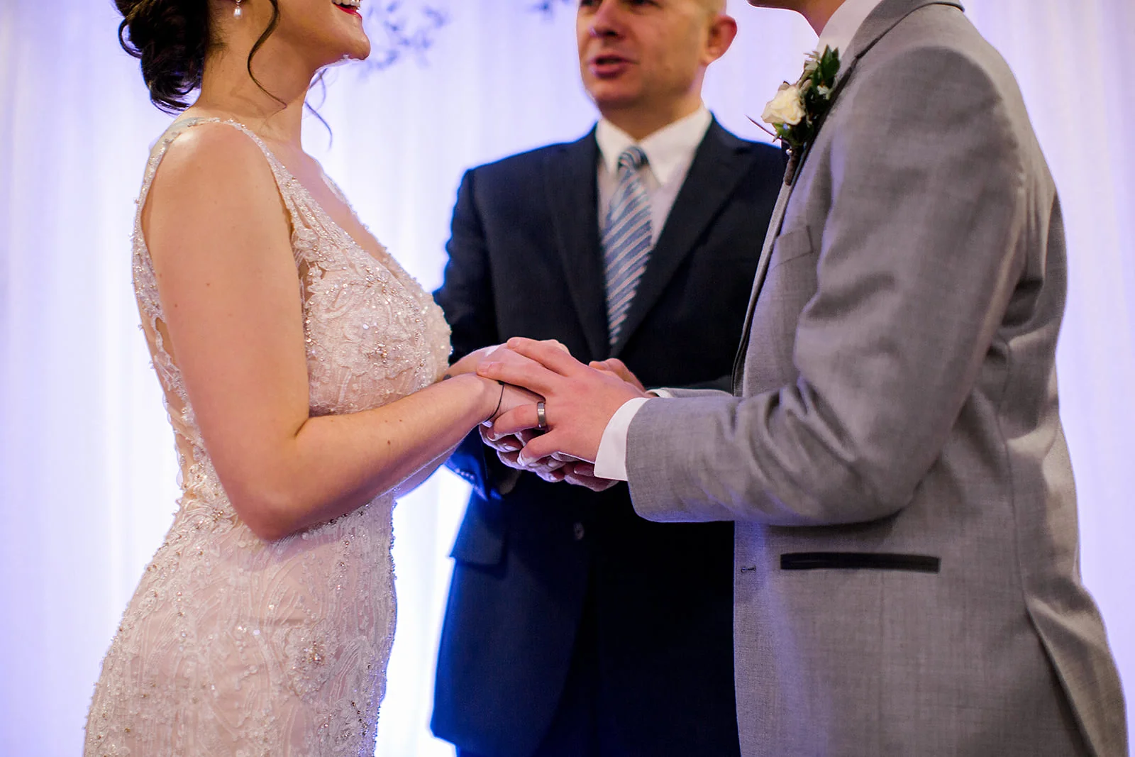 Photo by Rachel Graff Photography | wedding banquet hall at Royal Cliff south metro Minnesota | licensed officiant