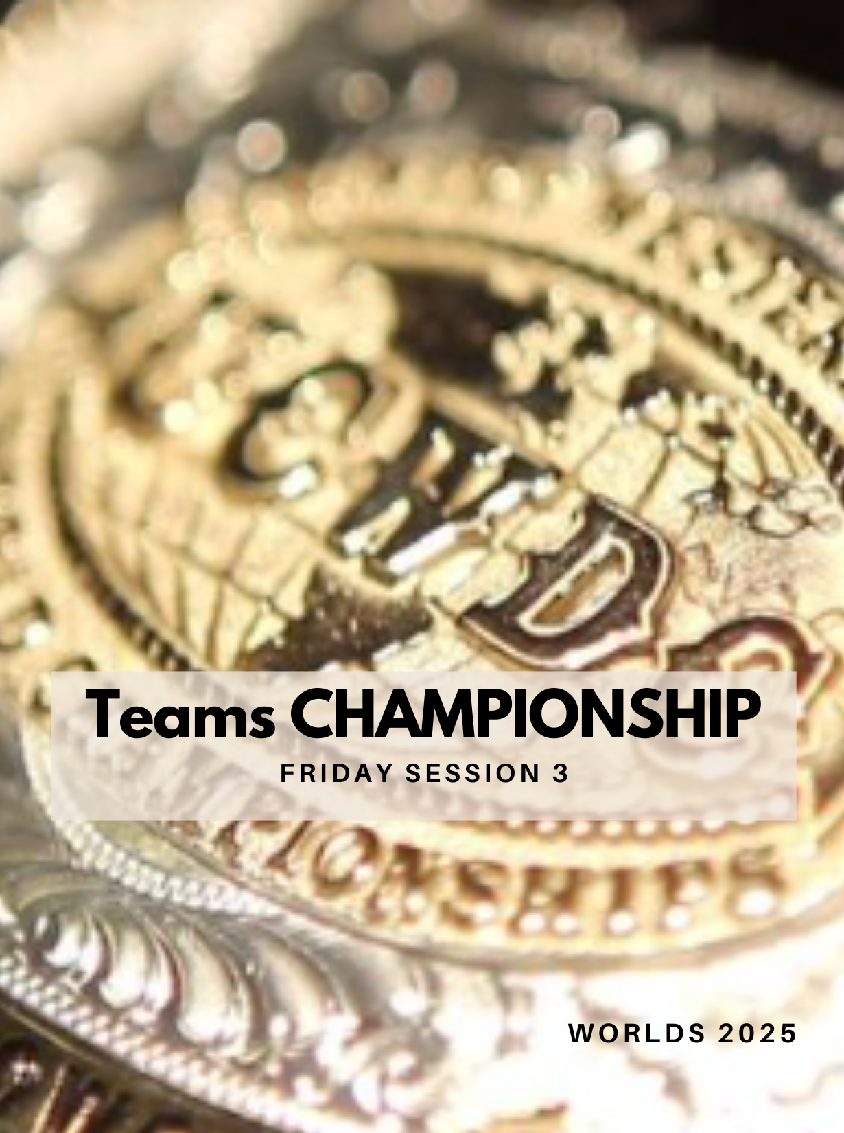Teams CHAMPIONSHIP / Friday Session 3