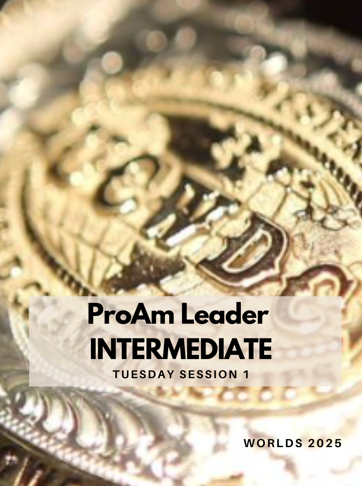 ProAm Leader - INTERMEDIATE / Tuesday Session 1