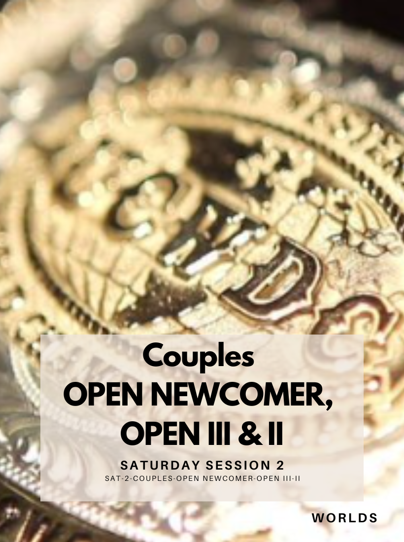 Couples OPEN NEWCOMERS | Couples OPEN III & II / Saturday Session 2