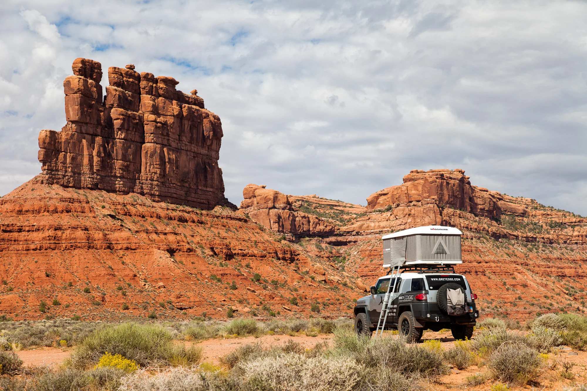 Toyota FJ Cruiser at Camp in Valley of the Gods.jpg