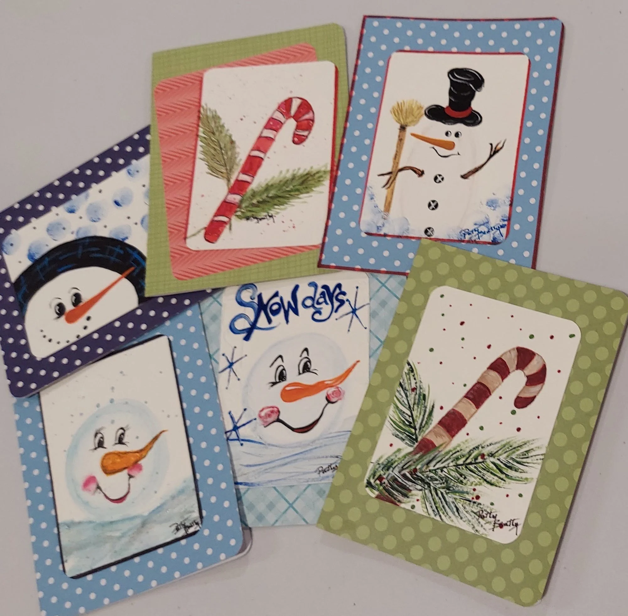 Crafternoon: Painted Cards