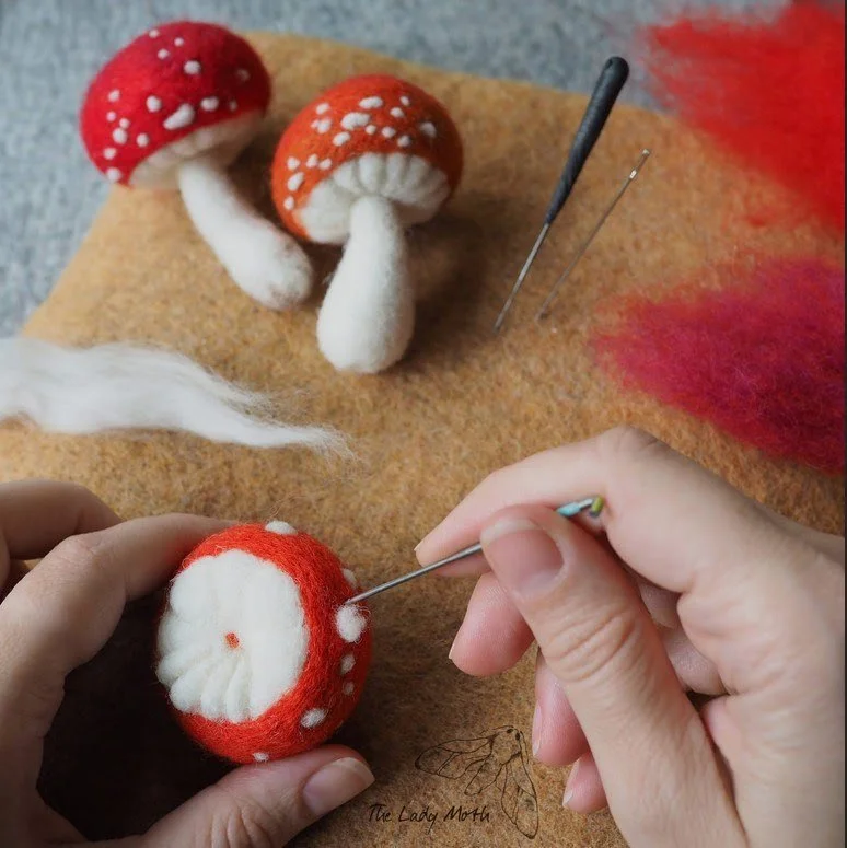Crafternoon: Needle Felted Toadstools
