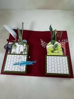 A holder for gift tags