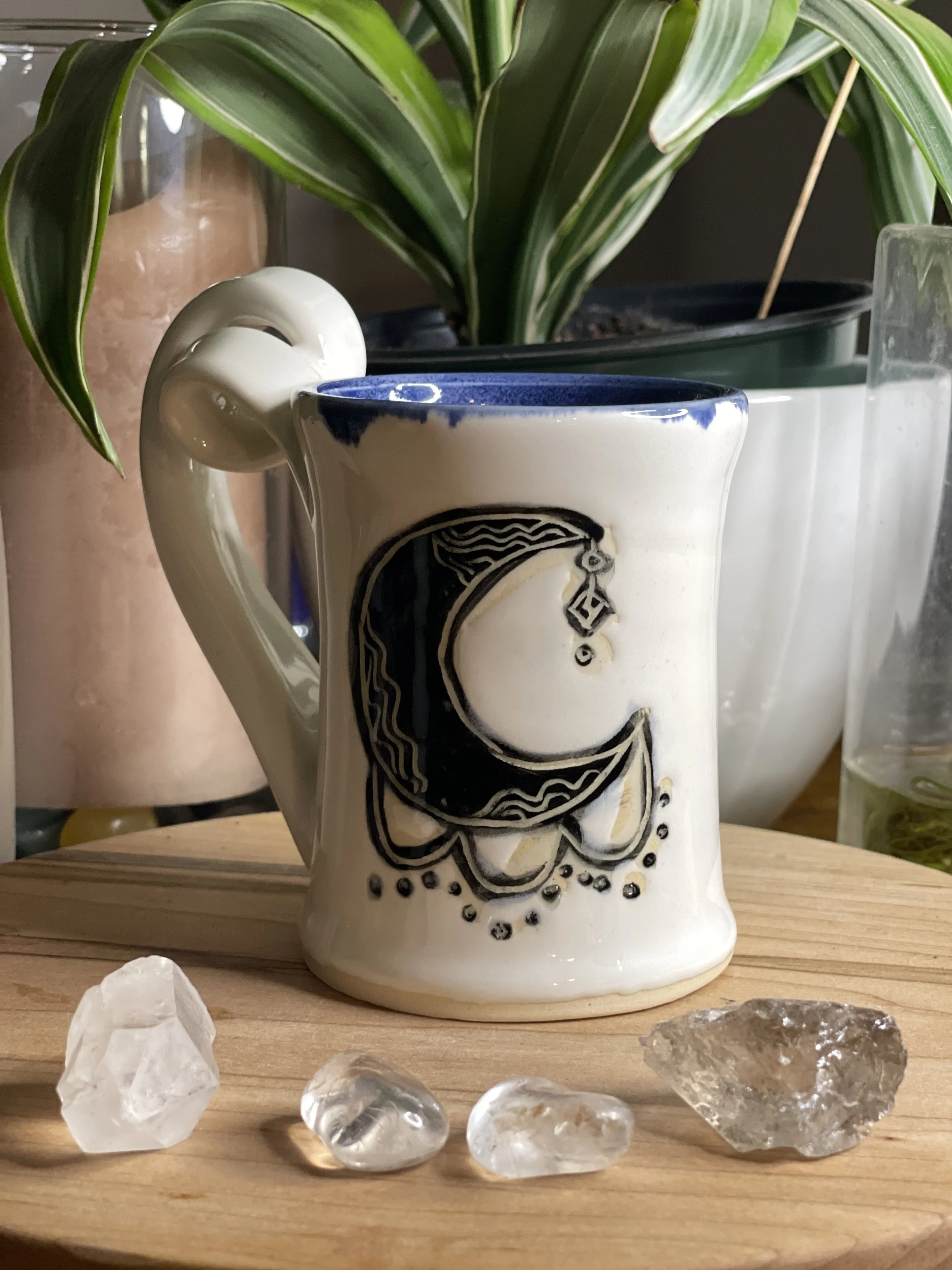 Fancy Moon Squiggly Cup