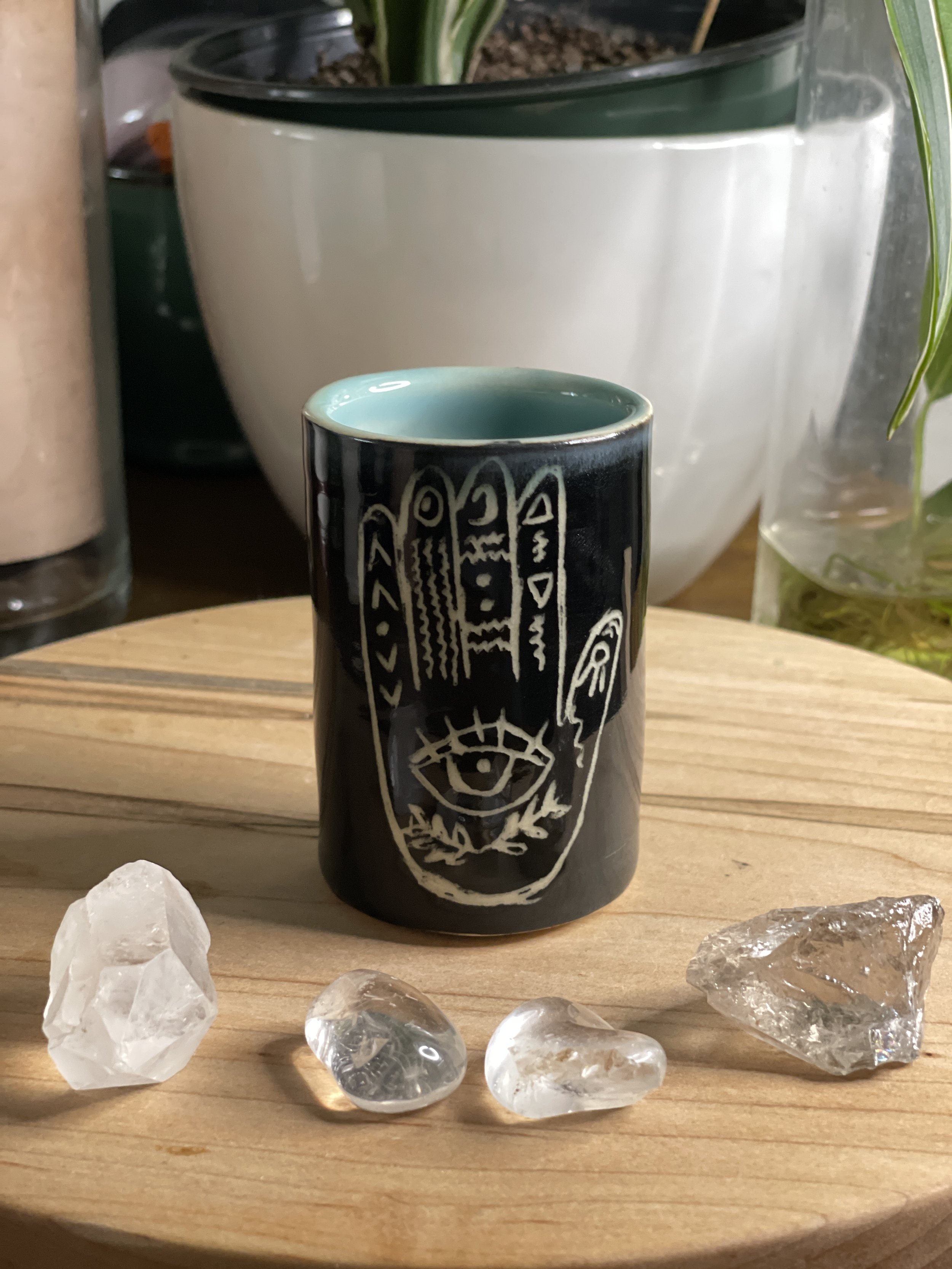 Hamsa Shot Glass