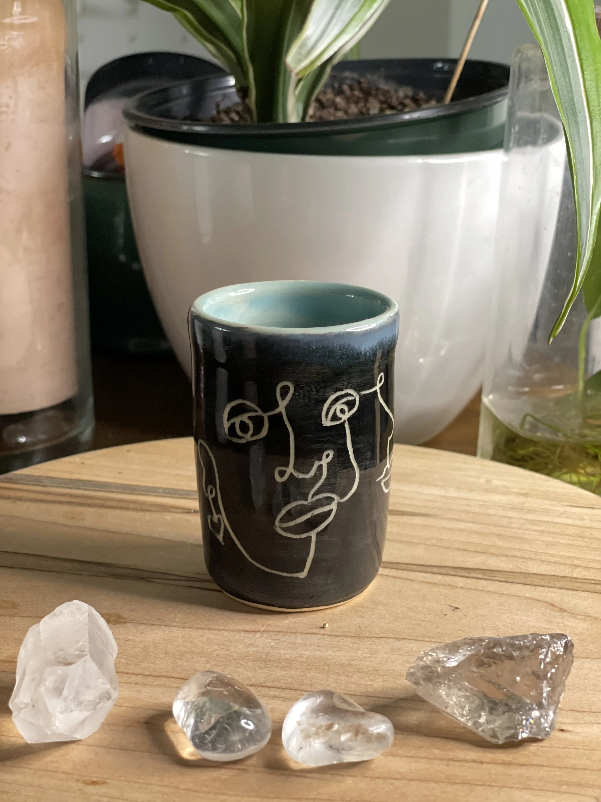 Faces Shot Glass