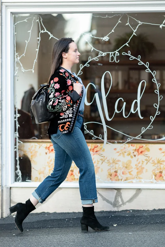 Clothing and accessories come from Gladiola Girls