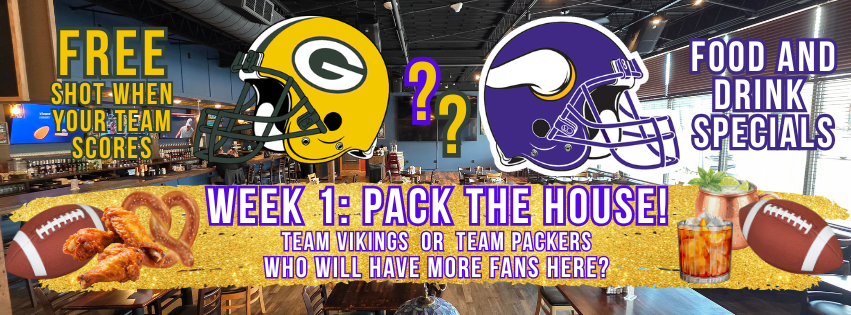 VIKINGS PACKERS WEEK 1!