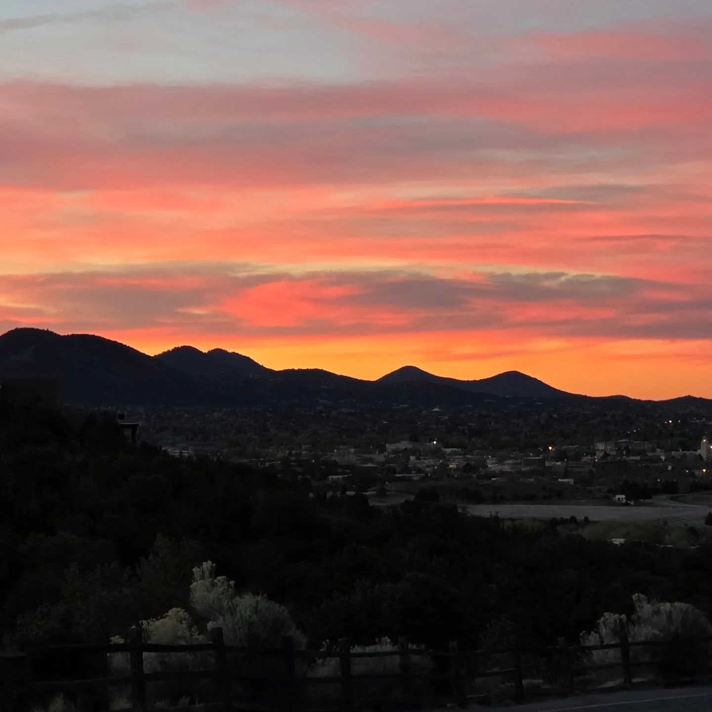 Sunrise over Santa Fe 🤩