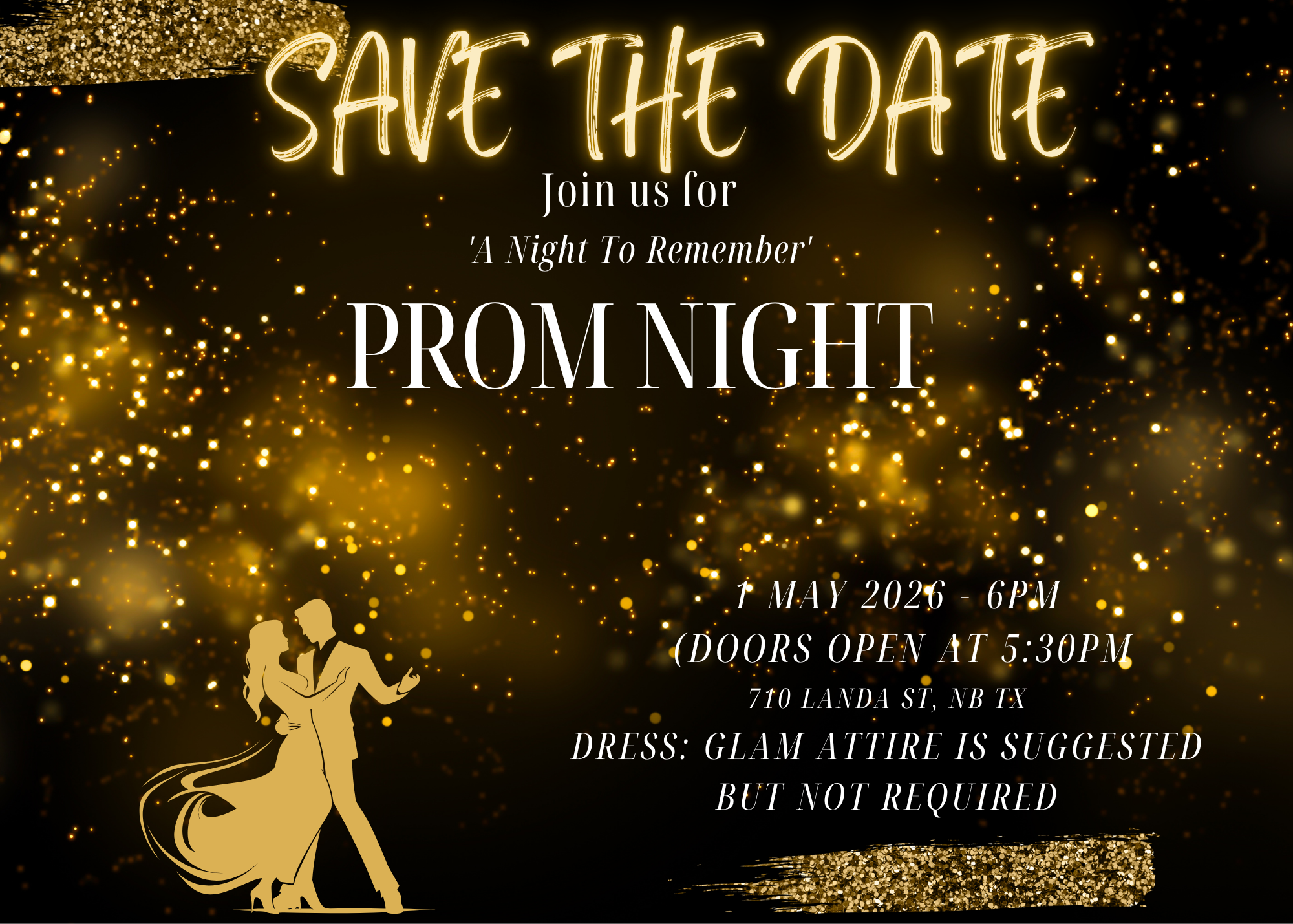 Black & Gold Photocentric Prom Night Celebration Poster (1).png
