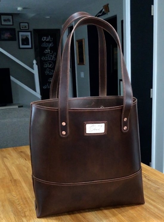 Leather Hand Tote Bag