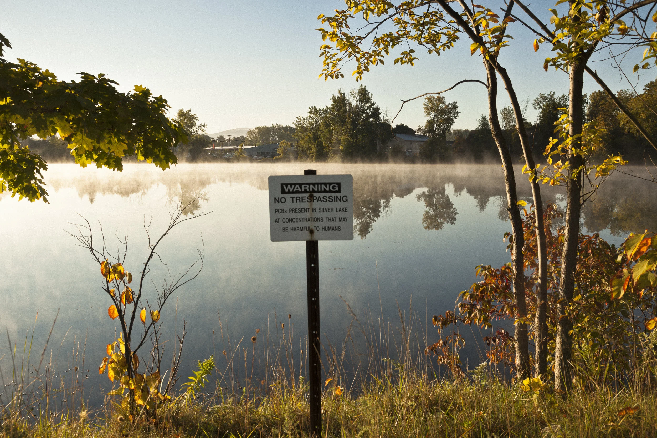 General Electric's Contamination of Silver Lake, Pittsfield MA, Pigmented Ink Print, 23” x 34”, 2014