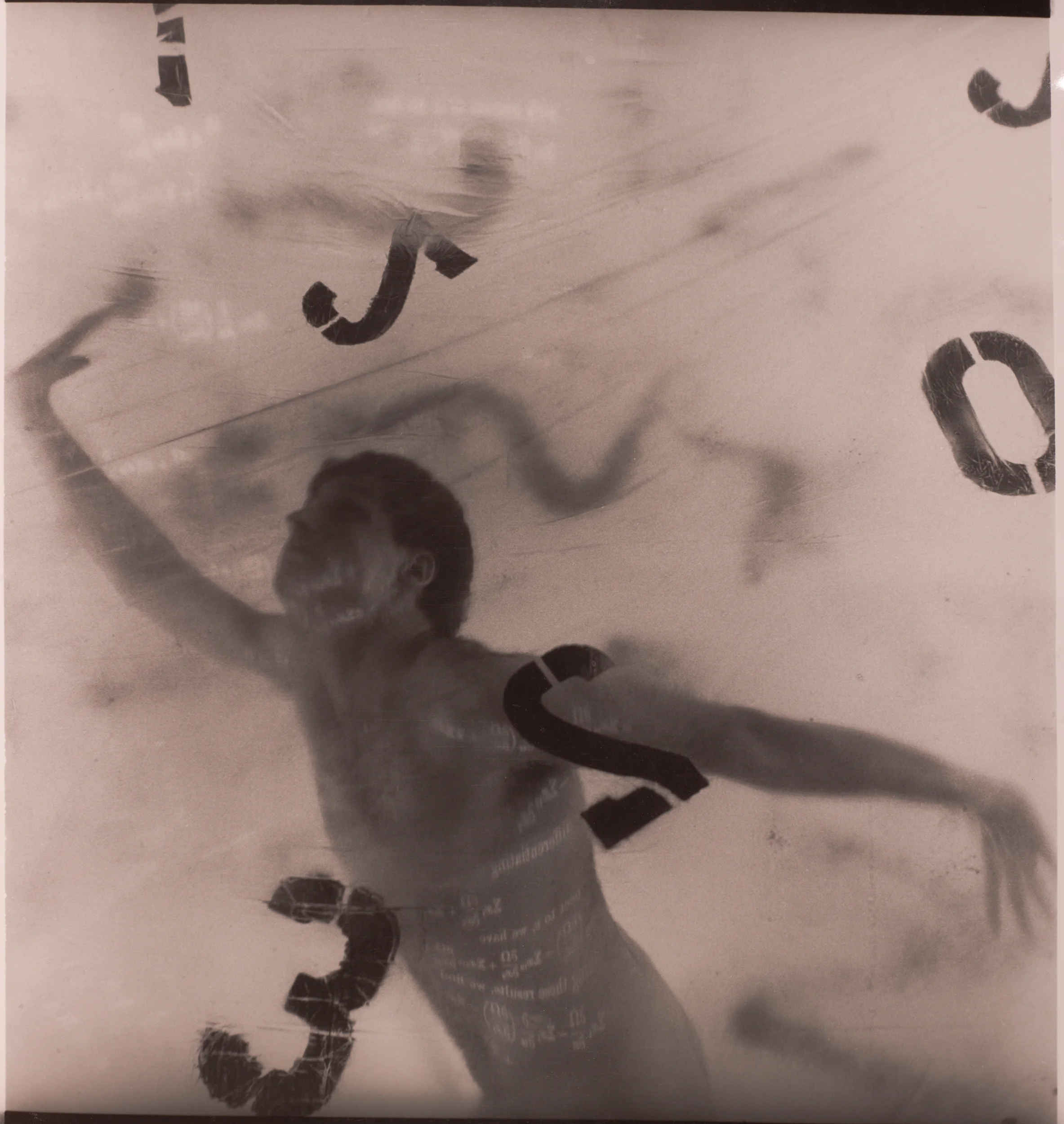 Catharsis #2 , van dyke with copy transfer, 24” x 20”, 1986
