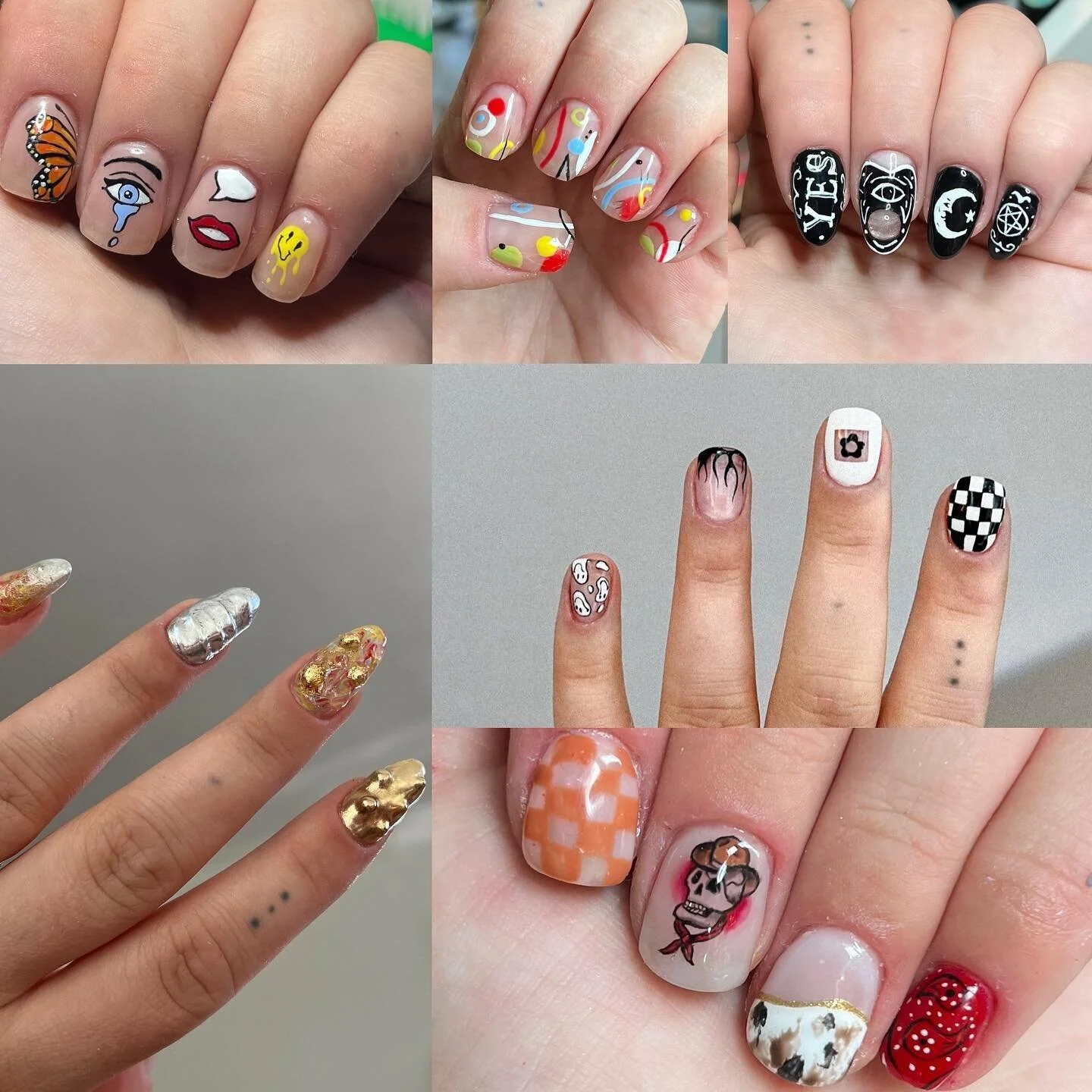 Ugly hands x gorgeous nail art appreciation post!!! (These are all my hands)