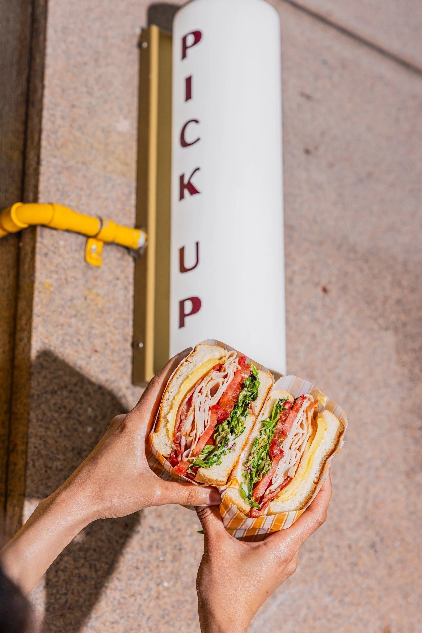 Lunch made easy in the CBD. June&rsquo;s thick-cut sambos, fresh salads and pastries are ready for the lunchtime rush.