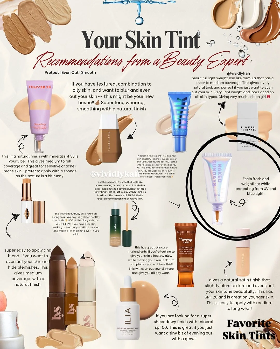 Let’s talk SPF Tints โจโ๏ธ do you have a favorite?
This one is a lightweight mineral tint that actually protects your skin while giving a smooth, second skin finish. It has SPF 50, peptides and antioxidants to firm, hydrate and guard against UV,