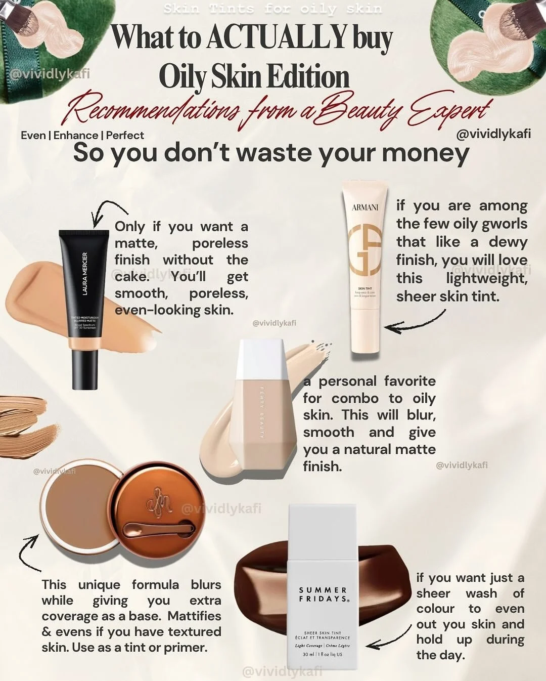 Oily Skin Routine That ACTUALLY Works 🧴✨
If your makeup melts, slides, or separates&hellip; this one&rsquo;s for you.

These are my top-performing picks for oily and combination skin that keep your base smooth, your glow controlled, and your foundat