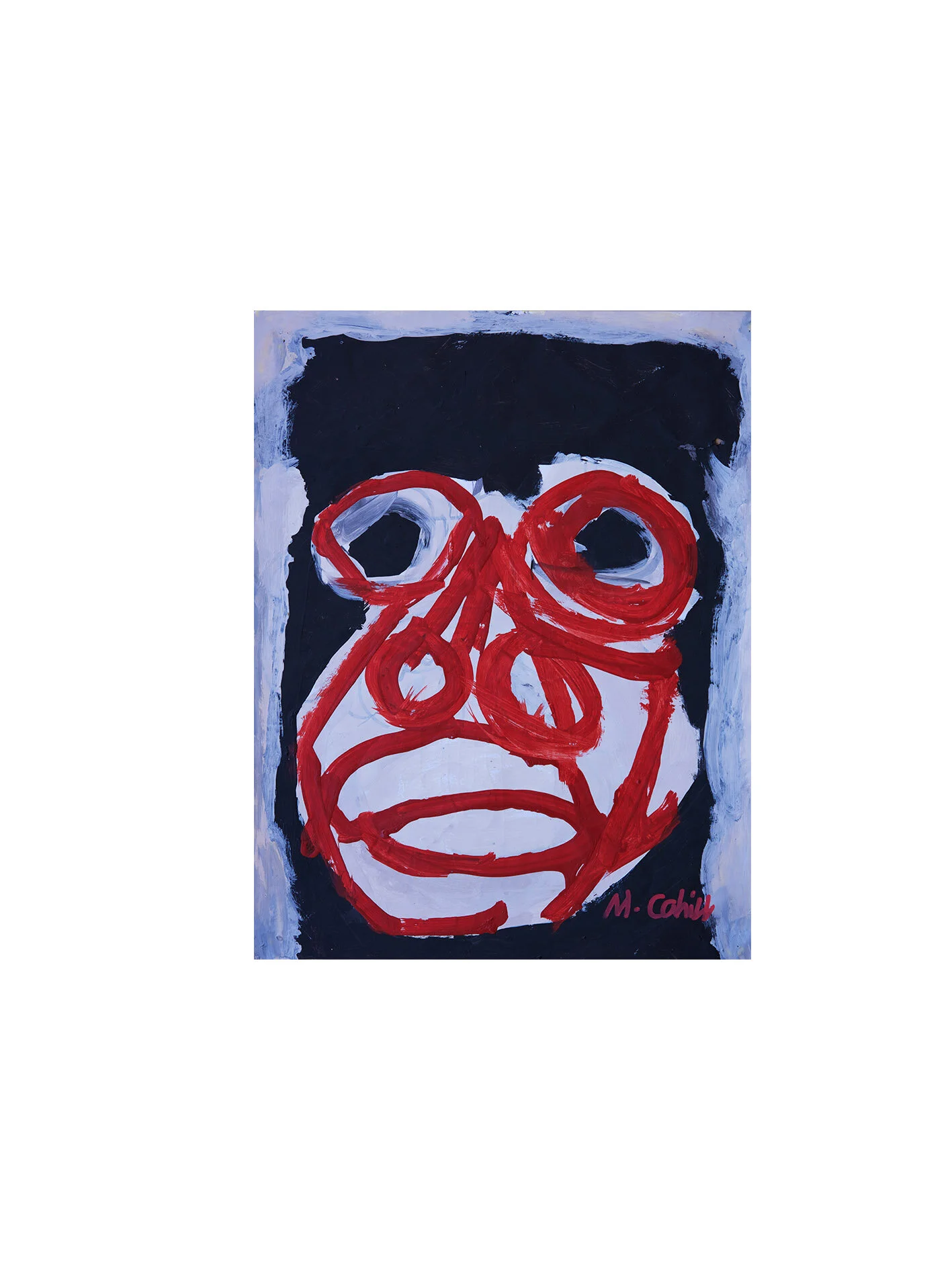    Martin Cahill, Ape Man, acrylic on paper, 38 x 30cm, 2015 ( shop ) 