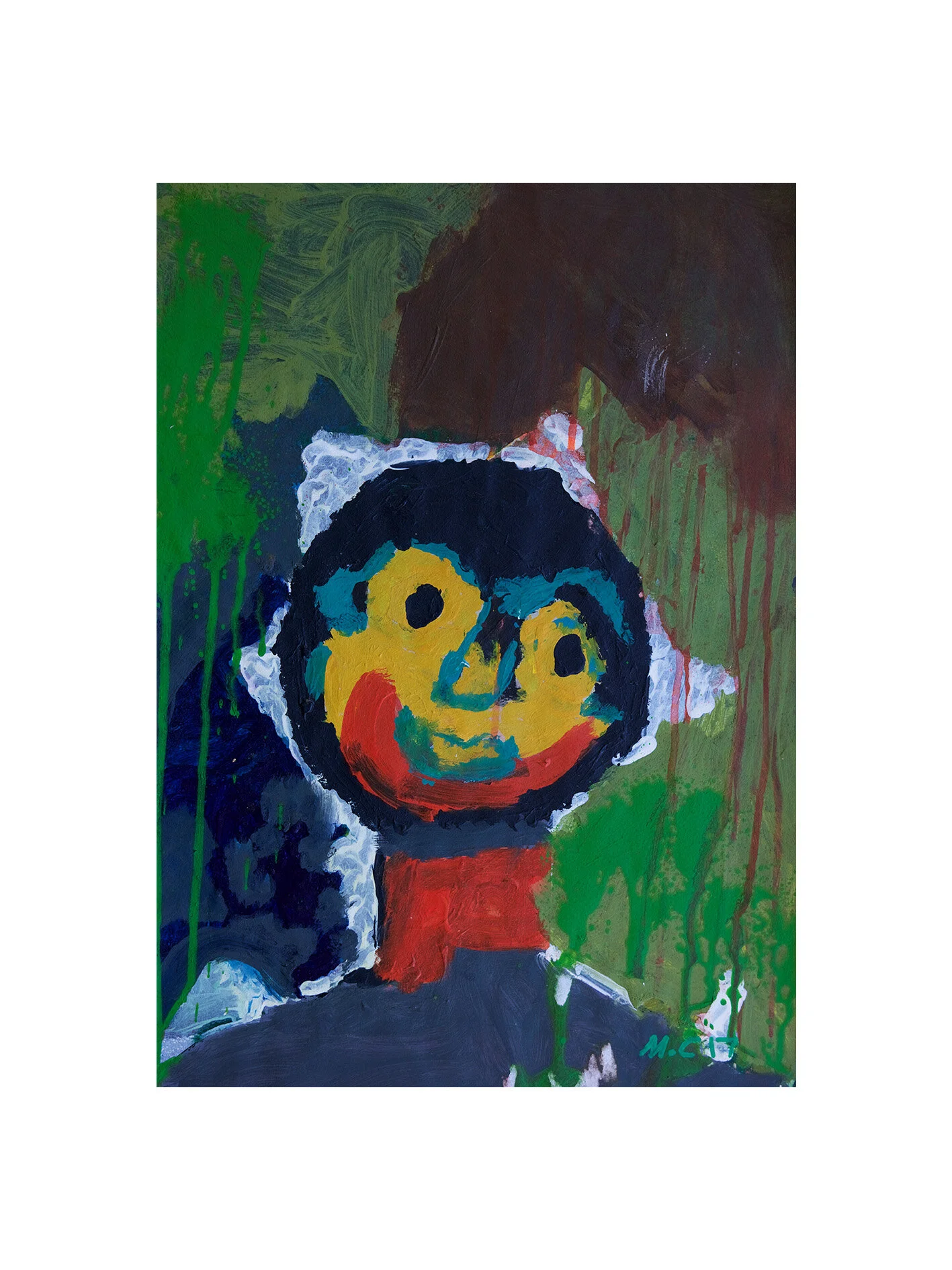    Martin Cahill, Dreamer, acrylic on paper, 54.5 x 37, 2017 ( shop )   