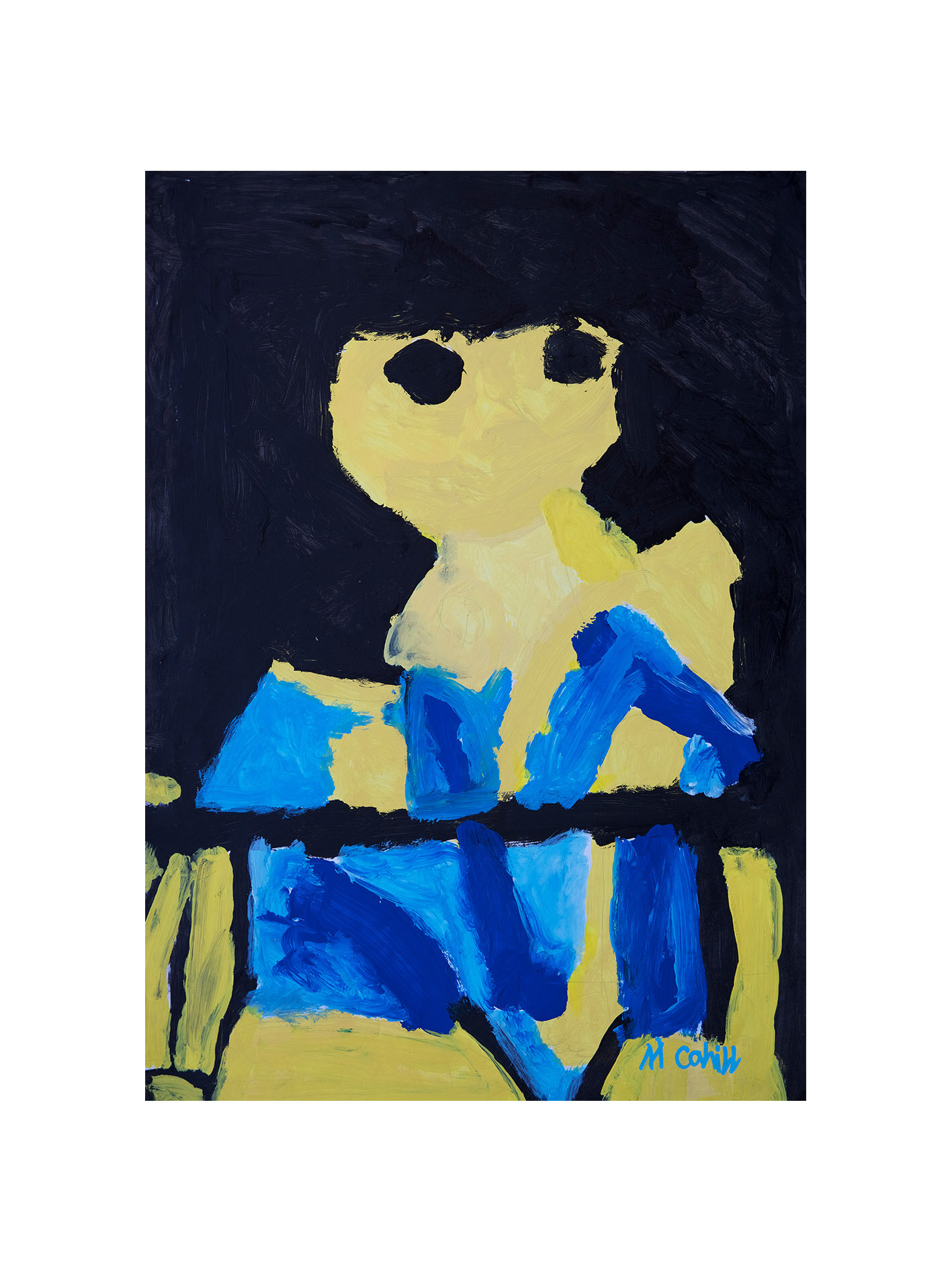    Martin Cahill, Frog Man, acrylic on paper, 59.5 x 42cm, 2015 ( shop ) 