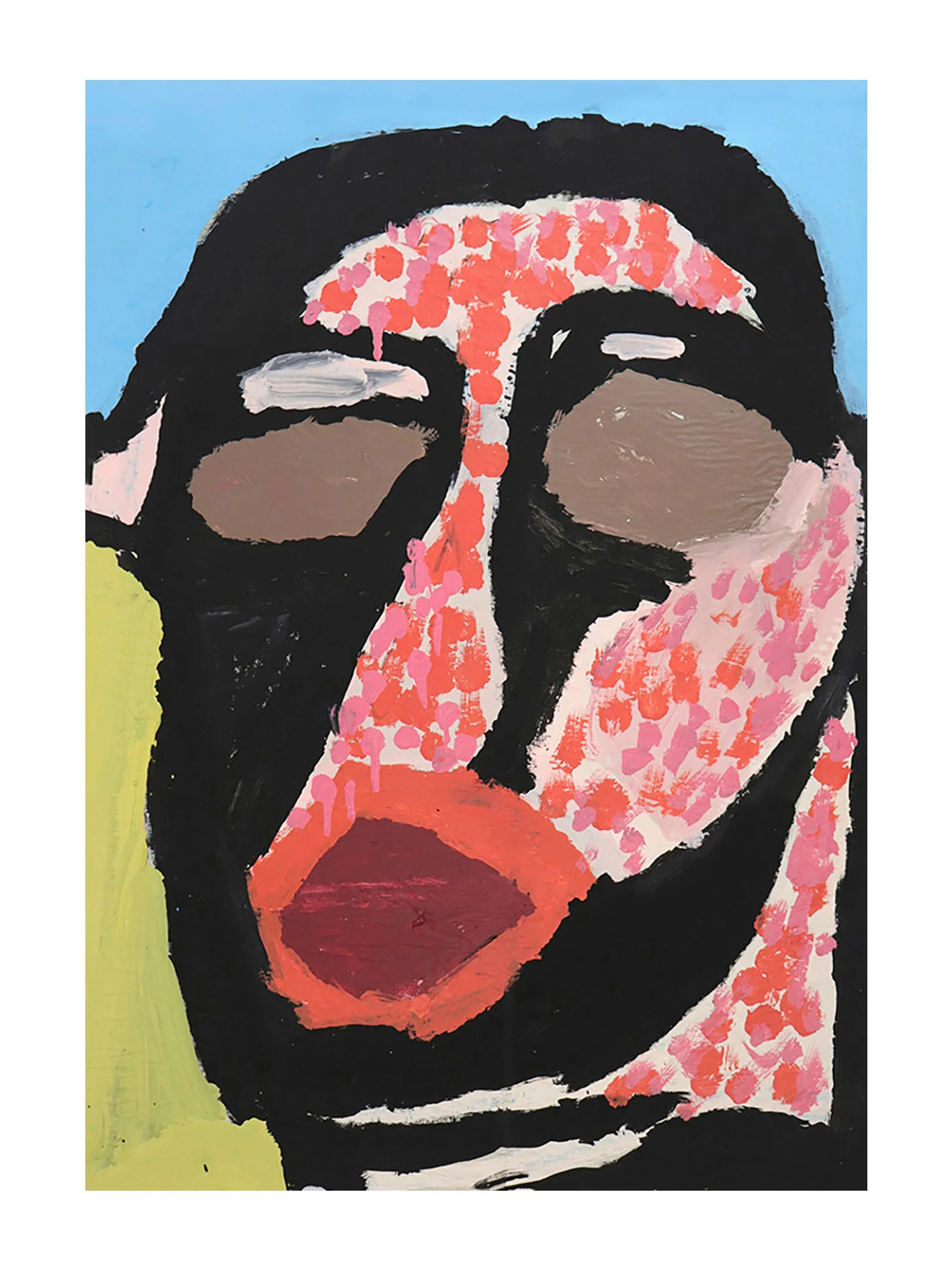    Martin Cahill, Freckles, limited edition fine art print of acrylic painting,  59.5 x 41cm,  2016 ( shop ) 