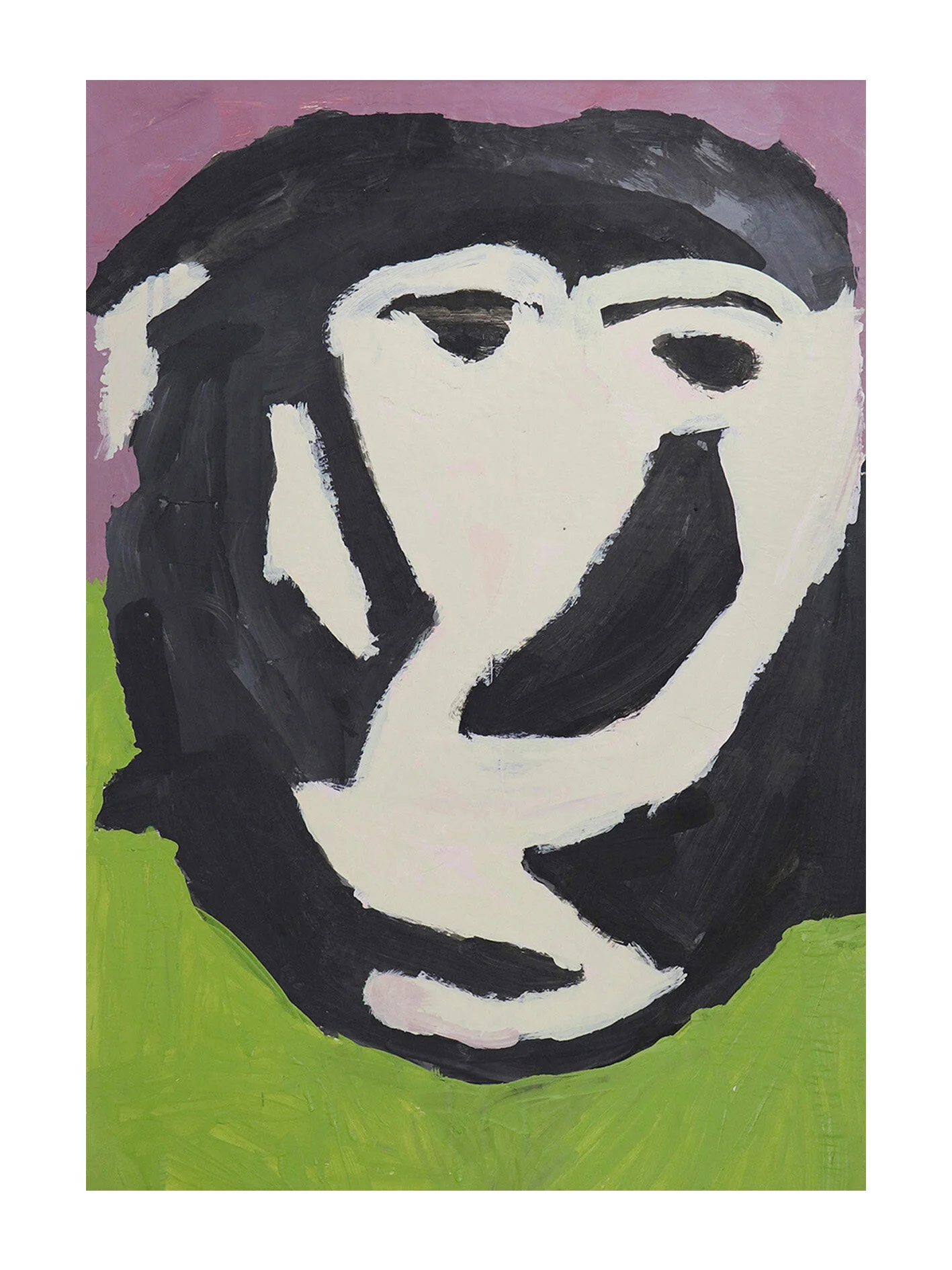    Martin Cahill, Gorilla, limited edition fine art print of acrylic painting,  59.5 x 41cm,  2016 ( shop ) 