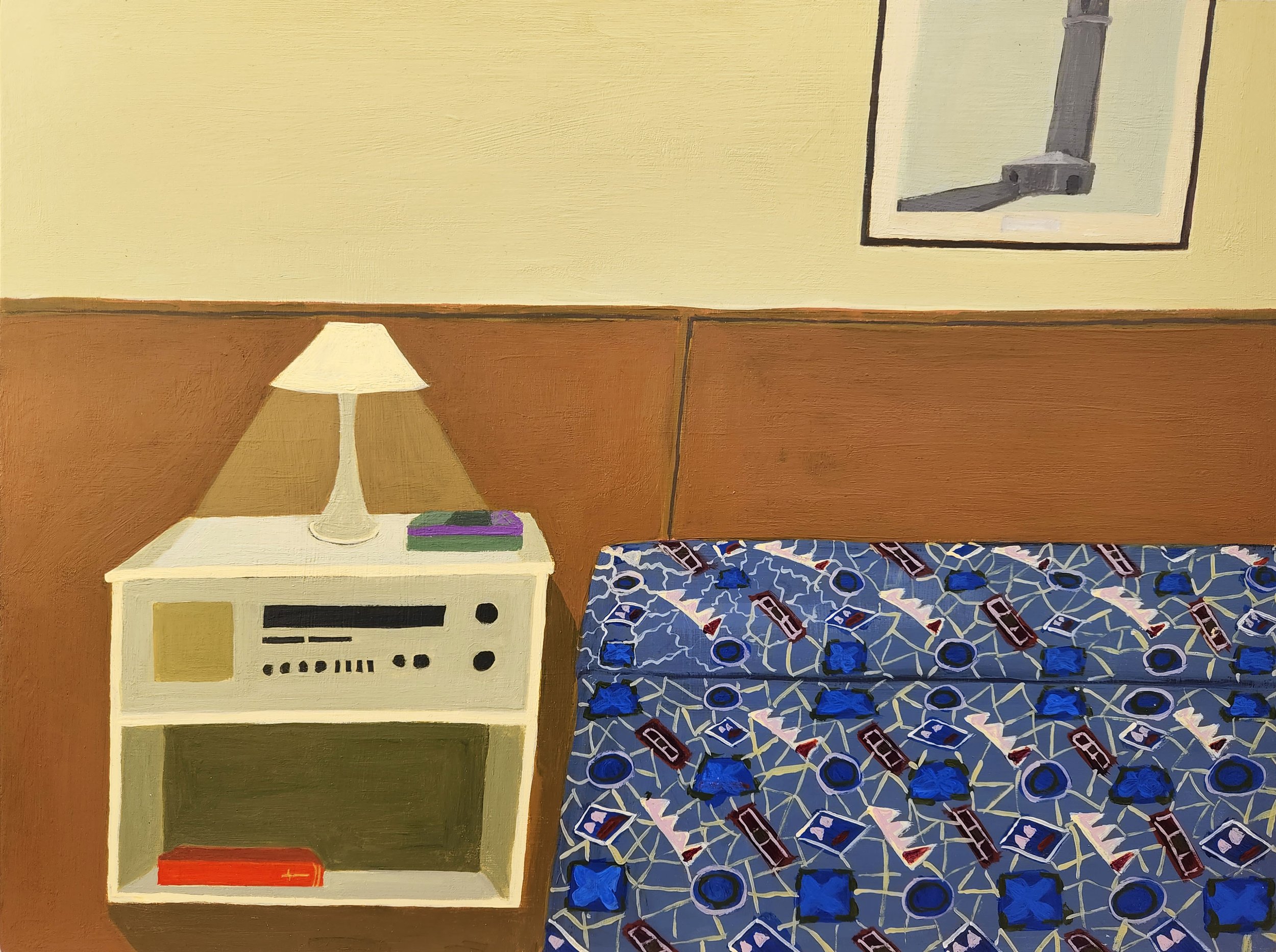  Jessica Wraight, Beacon, acrylic on board, 30 x 40cm, 2022 